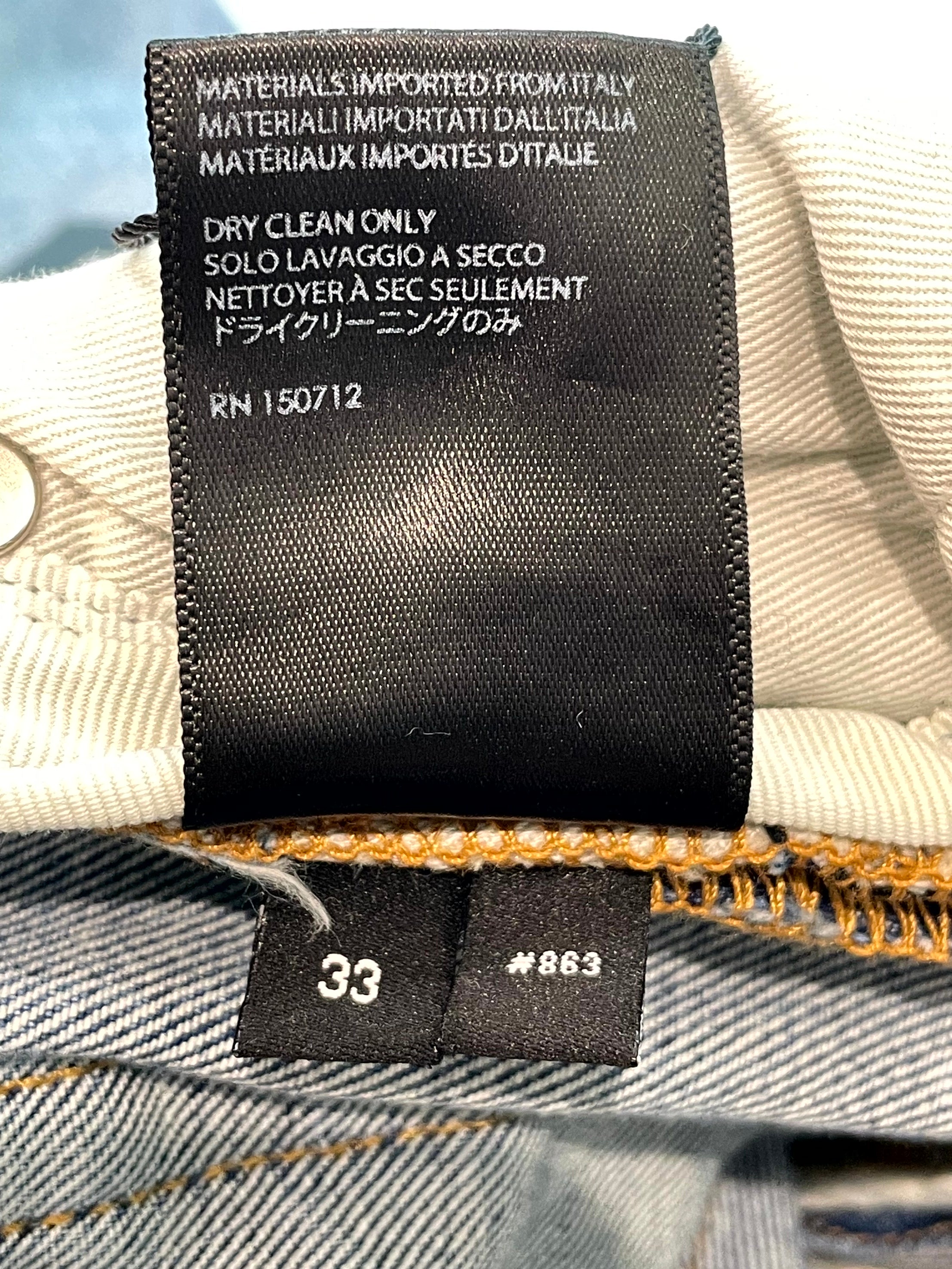 Amiri Light Wash MX2 Yellow Plaid Jeans