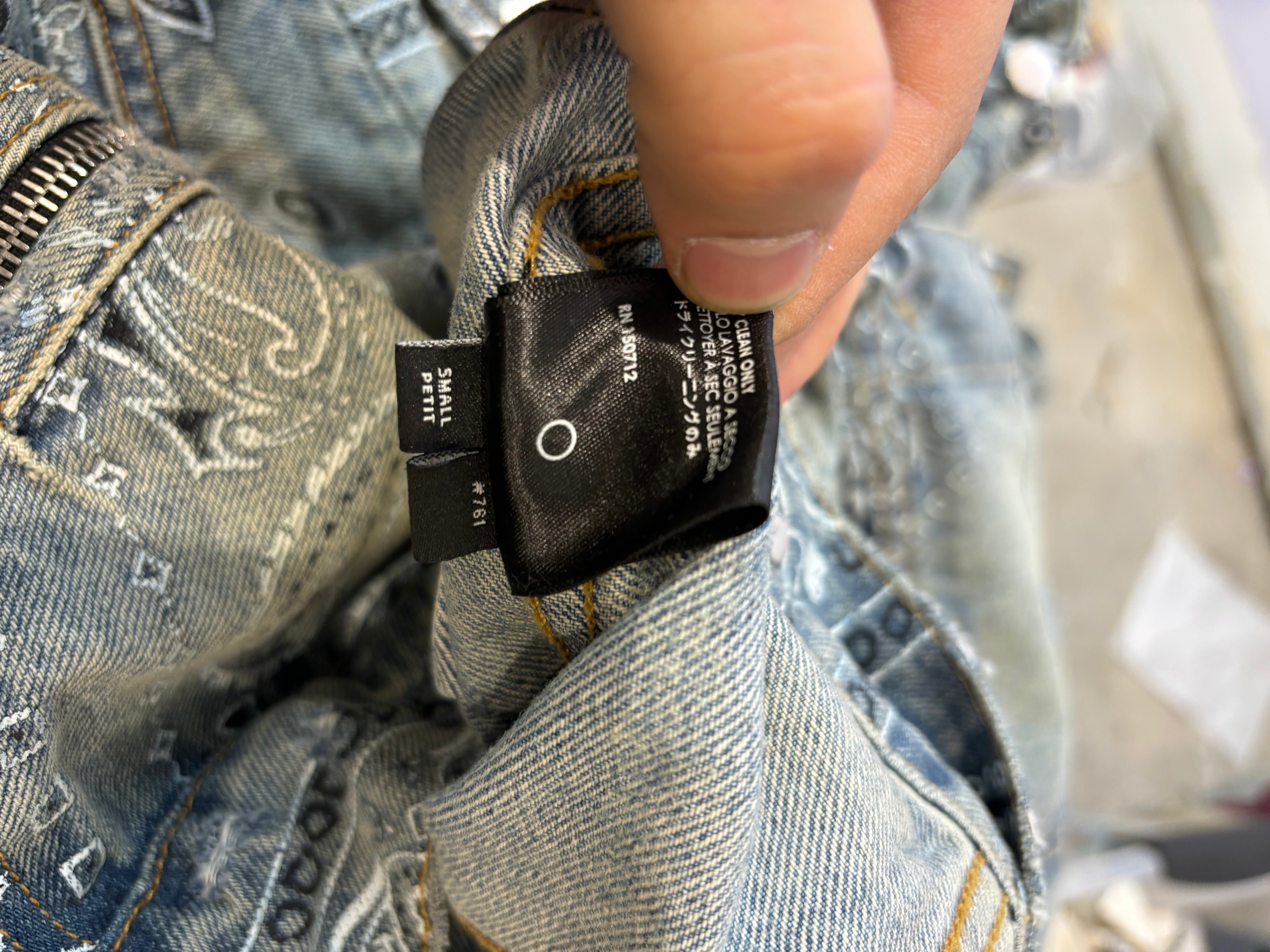 Amiri Paisley Jean Jacket Used Small