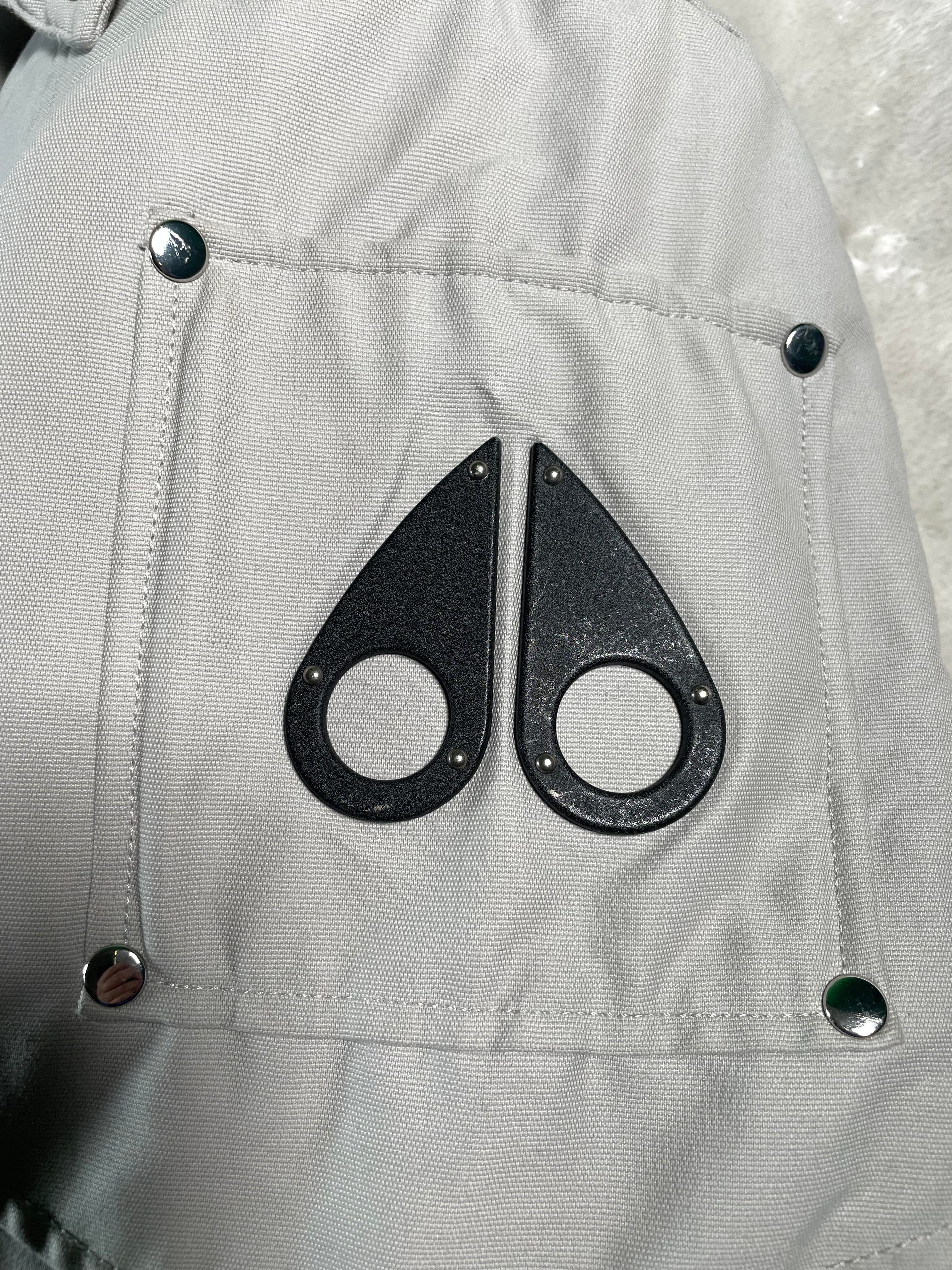 Moose Knuckles Slate Grey Bomber Parka Jacket