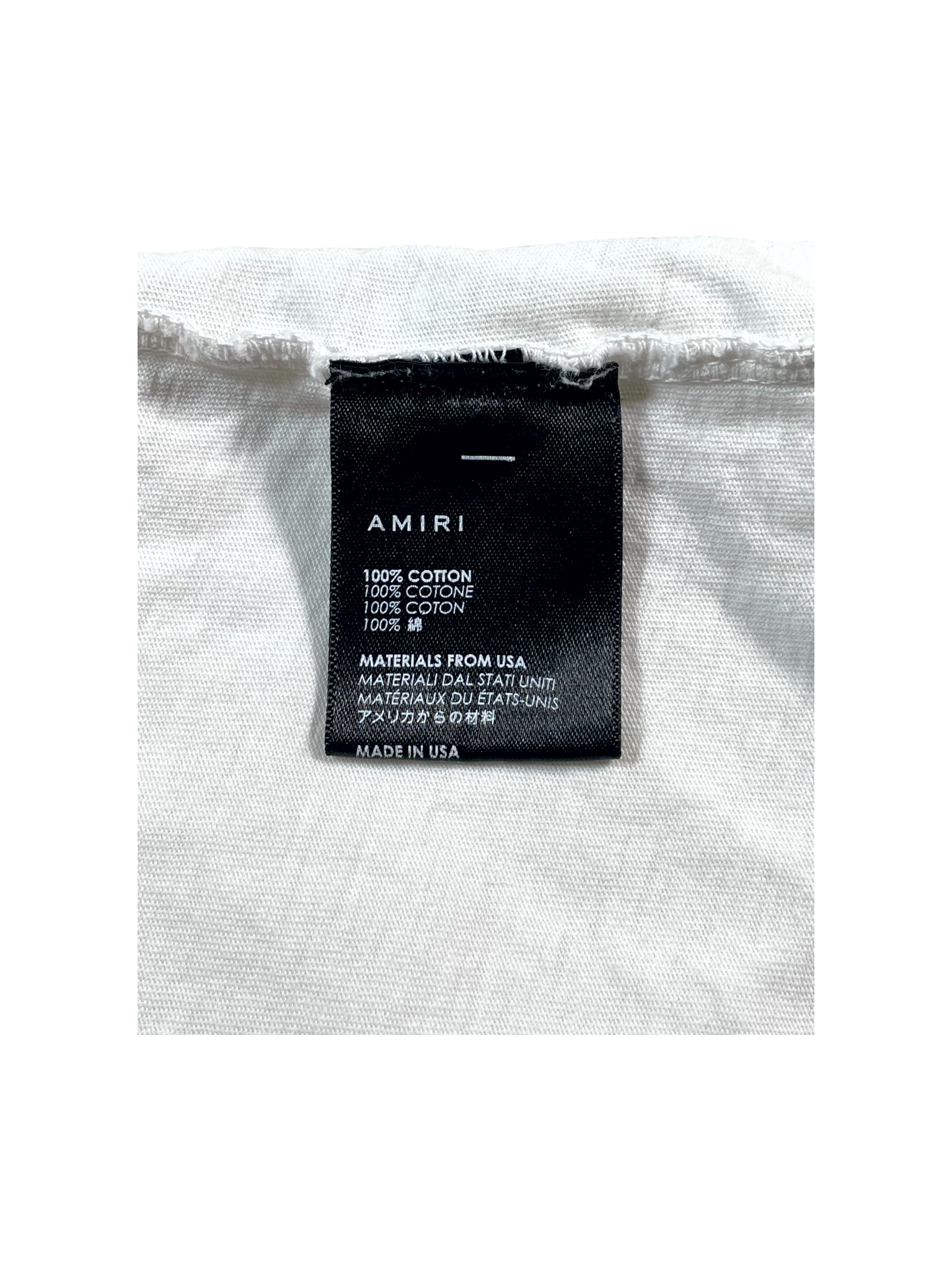 Amiri Les Amoureux White Tee