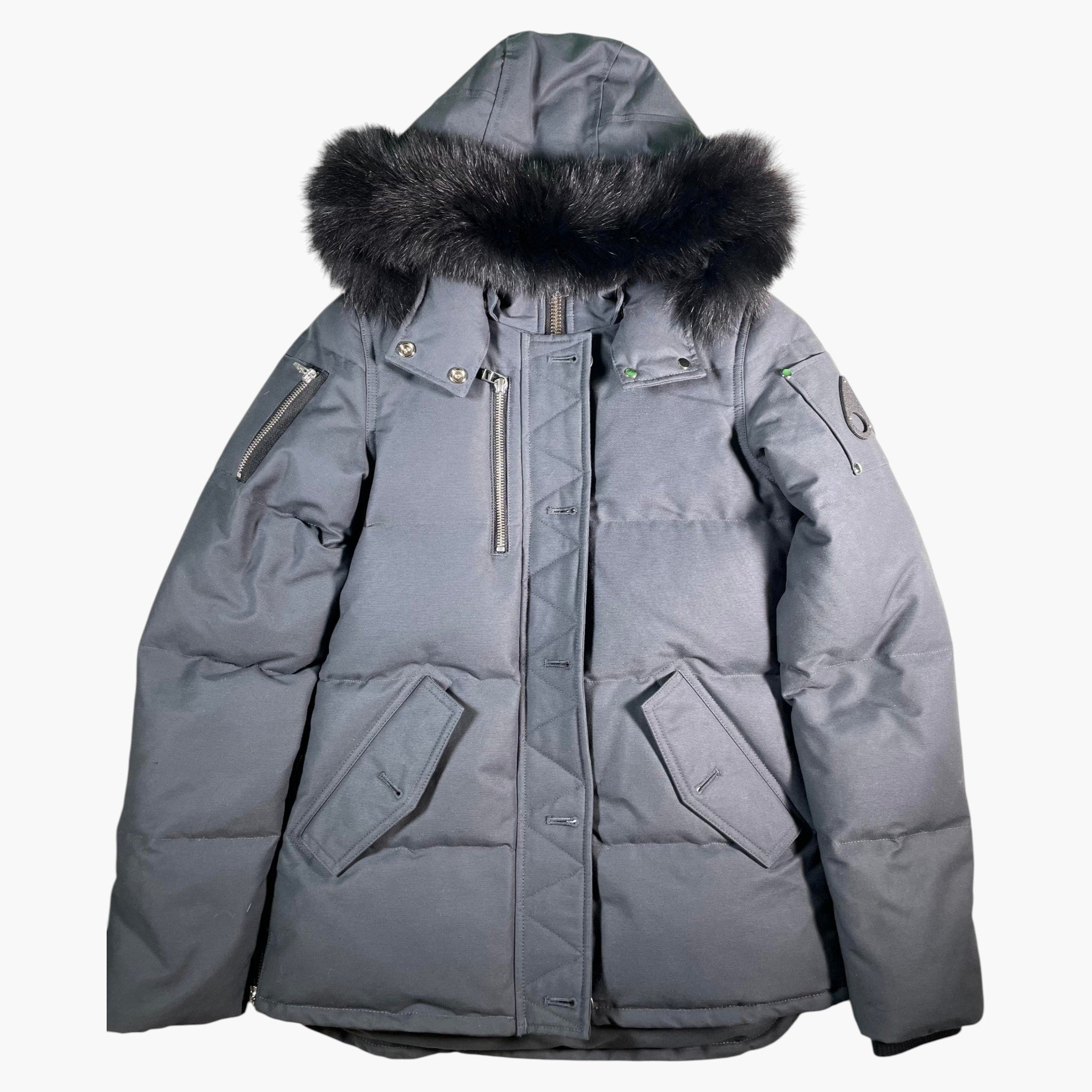 Moose Knuckles 3Q Granite Black Parka Jacket