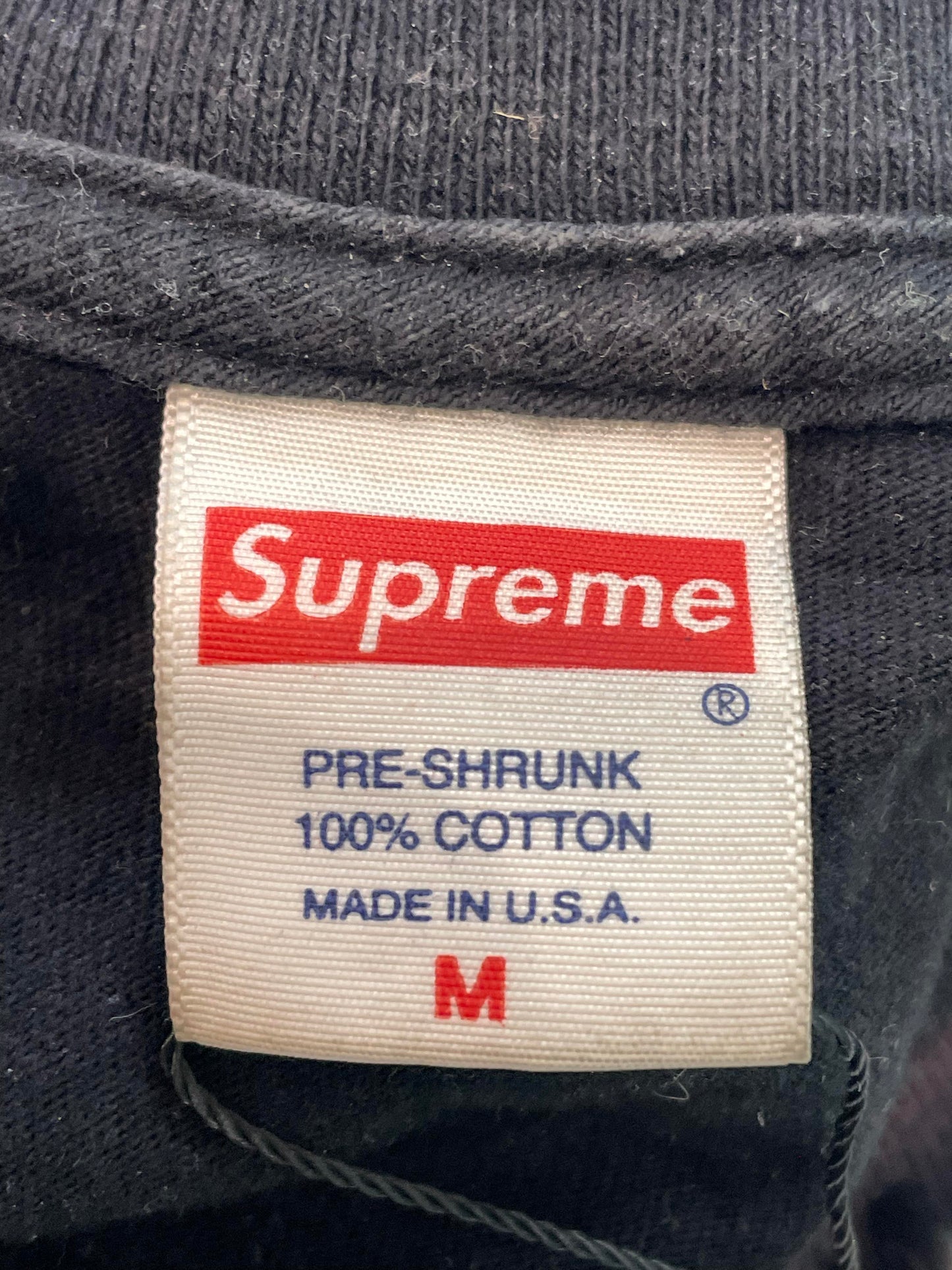 Supreme Multi Spiral Mickey Logo Black Tee