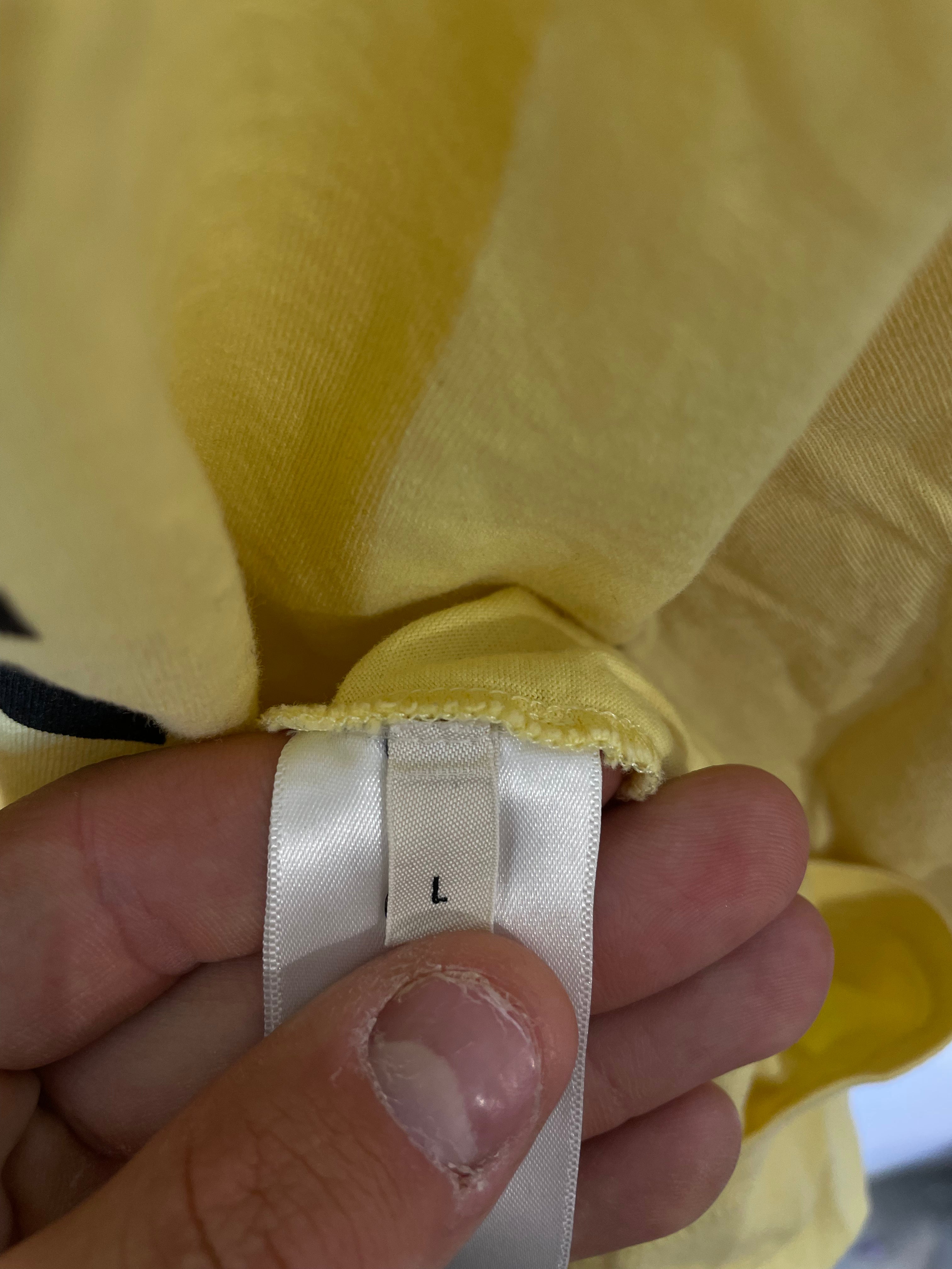 Celine Spellout Tee Yellow Used Large