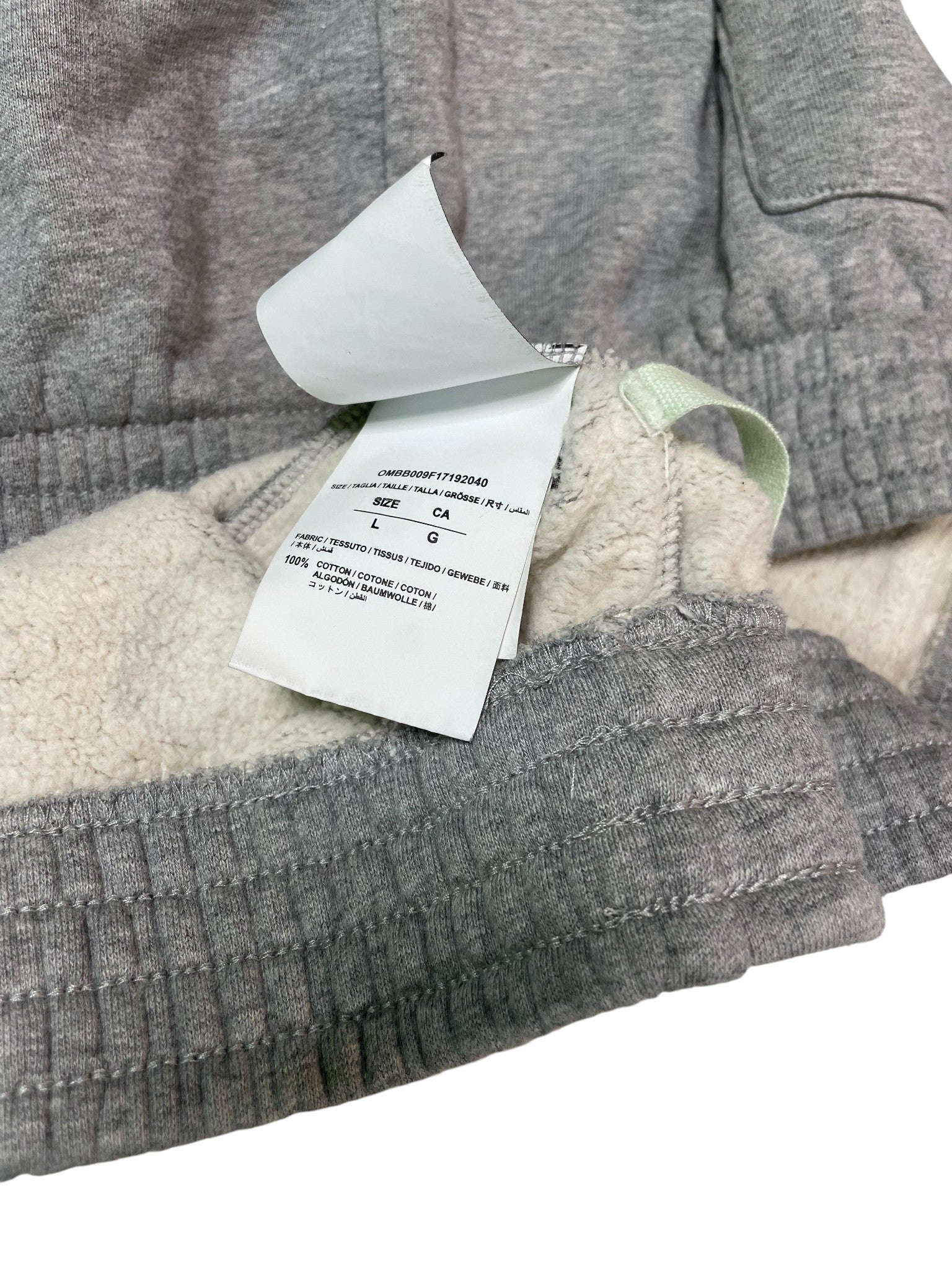 Off White 'Nebraska ' Grey & Red Hoodie