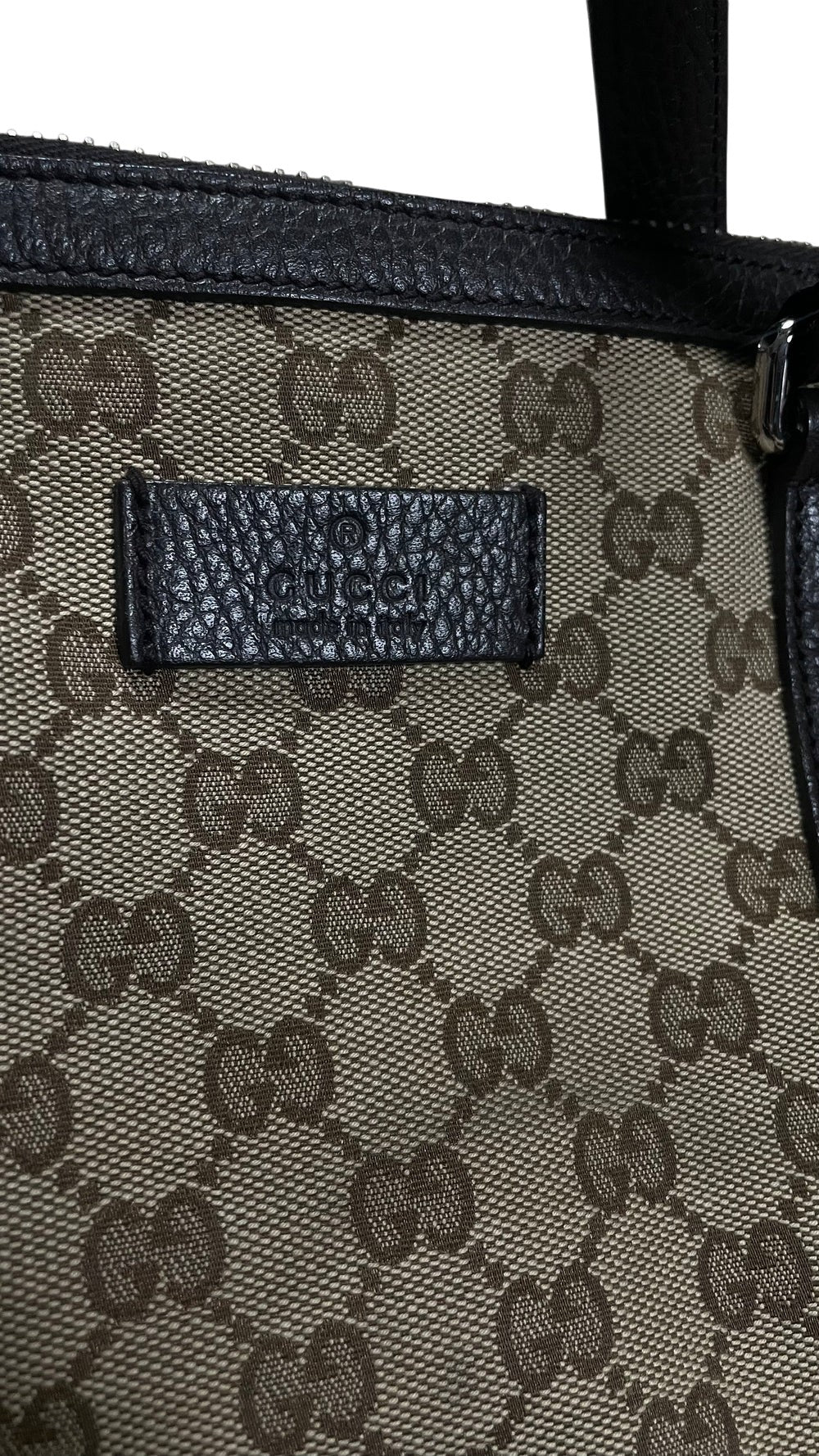 Gucci Monogram All Over Brown Bag