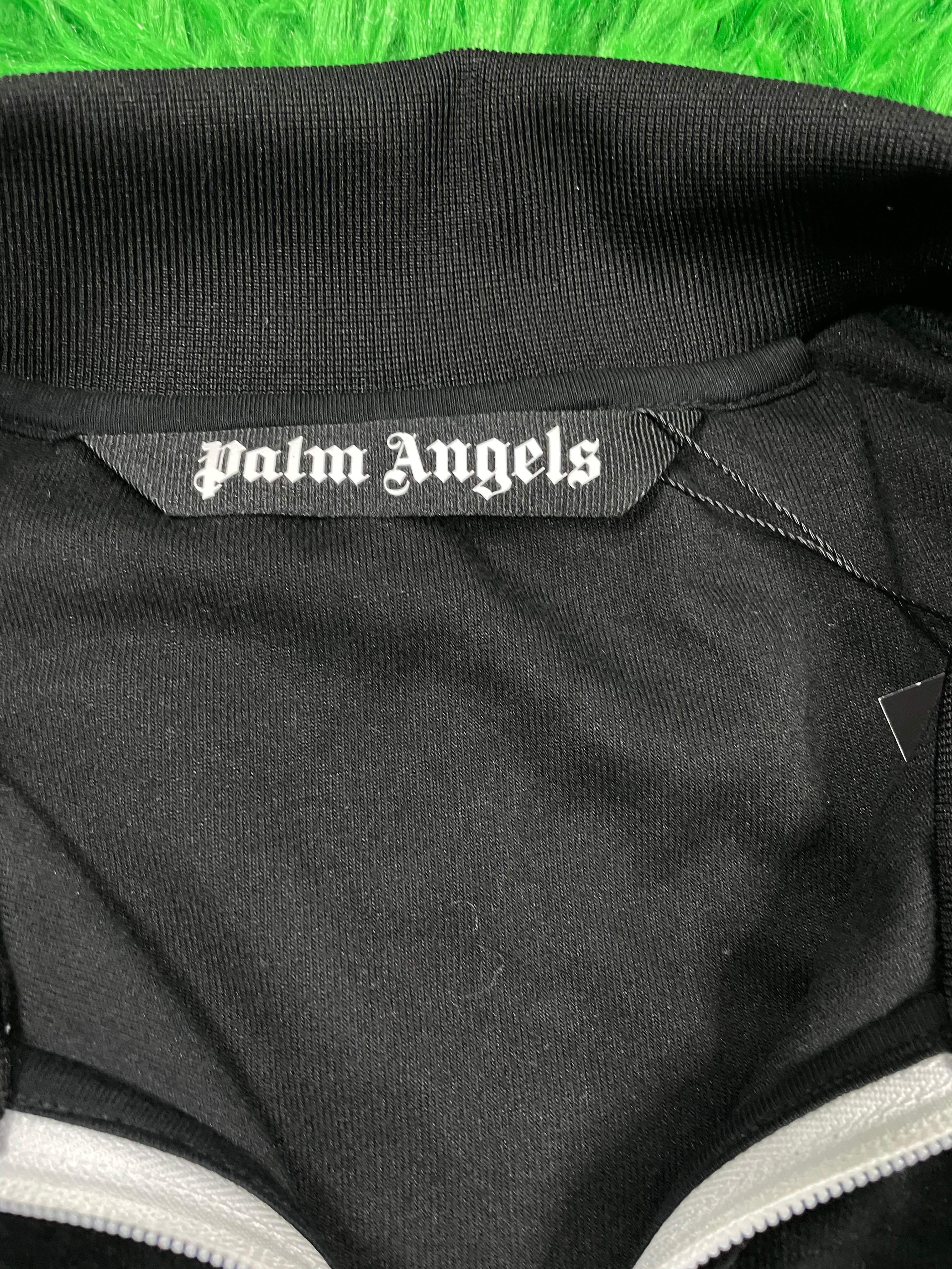 Palm Angels Velour Black, Orange & Pink Track Jacket