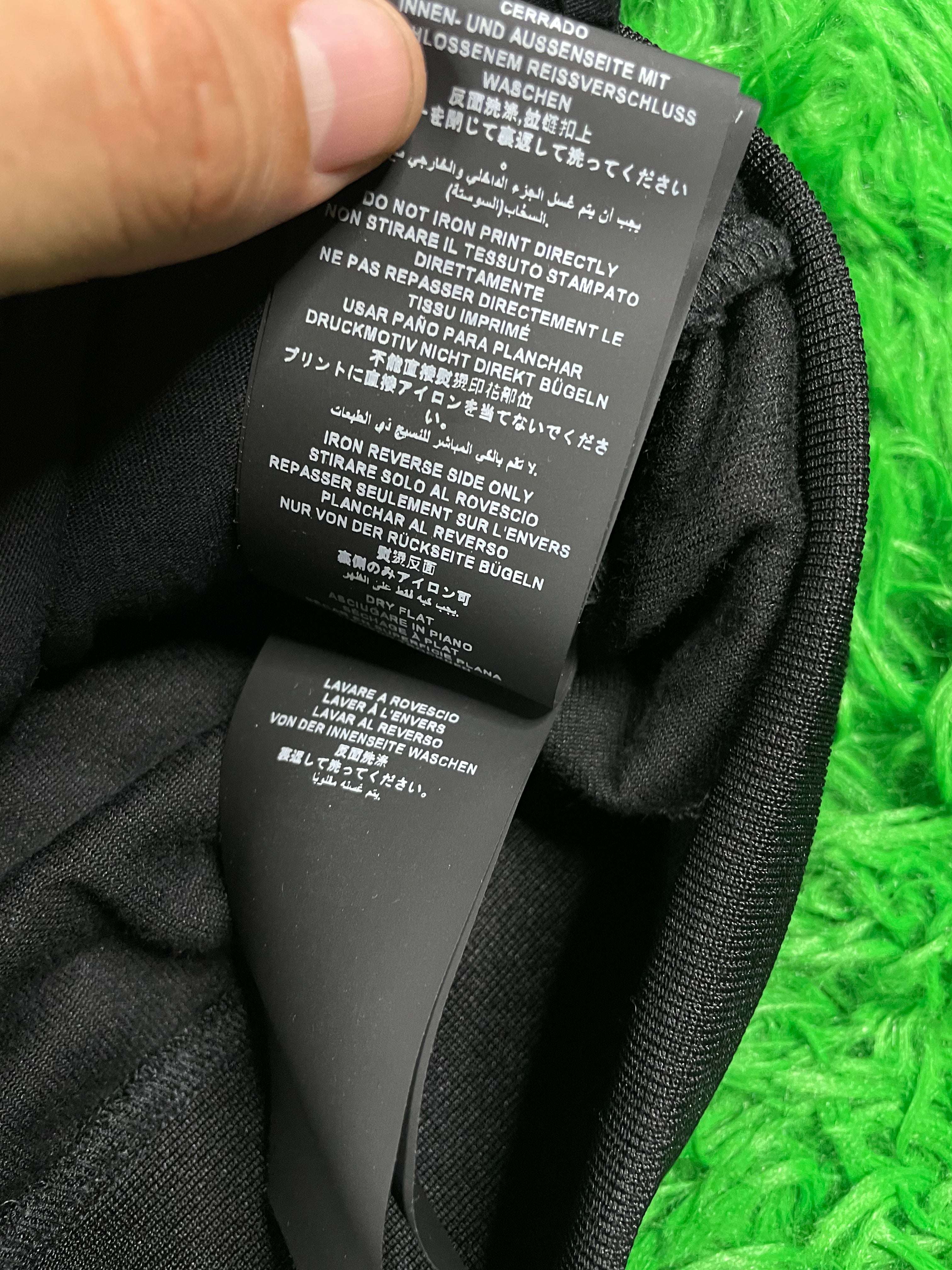 Palm Angels Velour Black, Orange & Pink Track Jacket