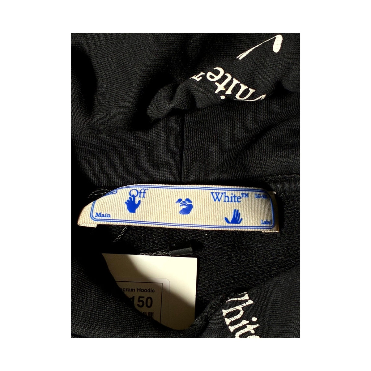 Off White Monogram Black & White Hoodie
