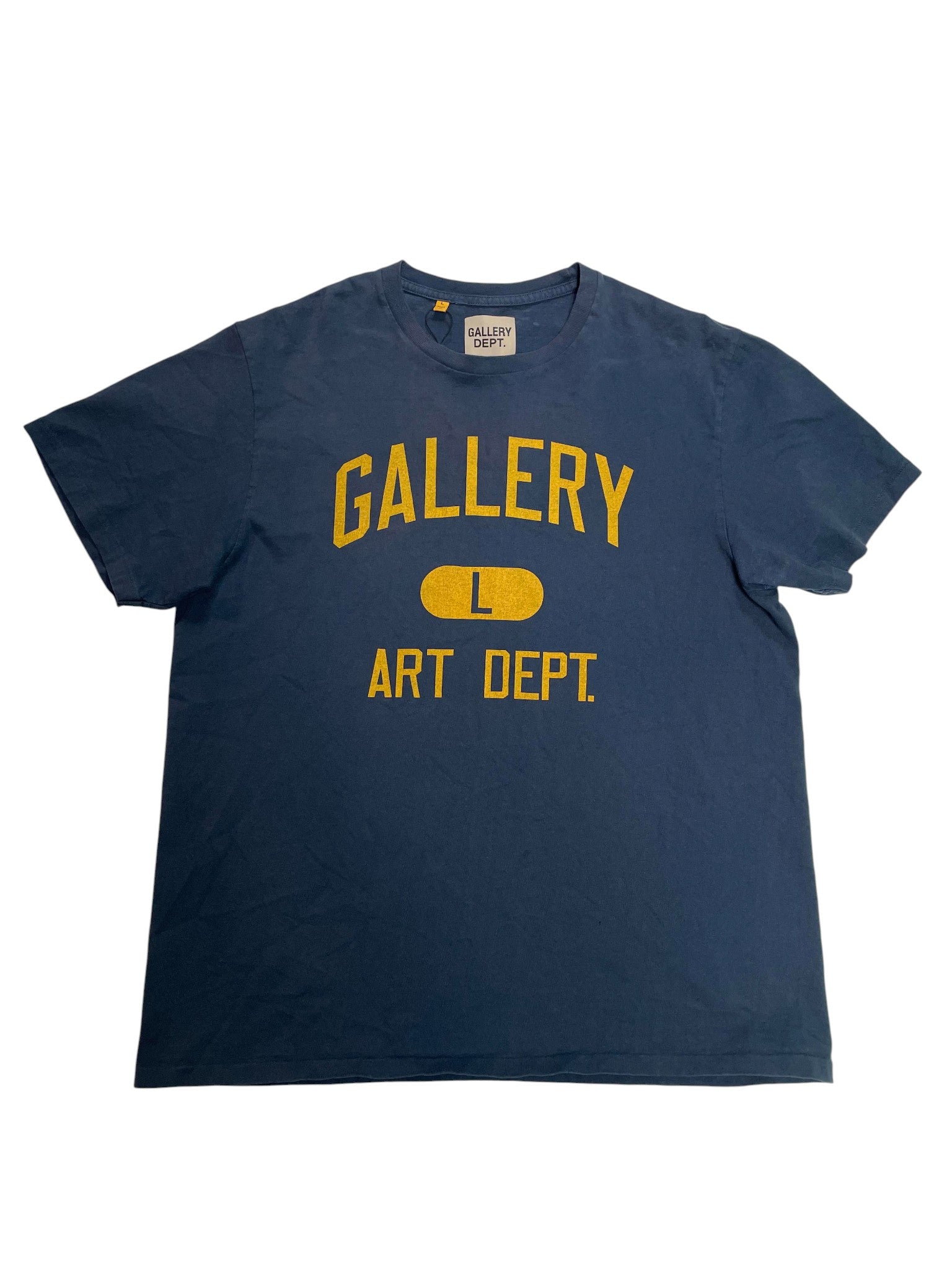 Gallery Dept 'Collegiate' Navy & Yellow Tee
