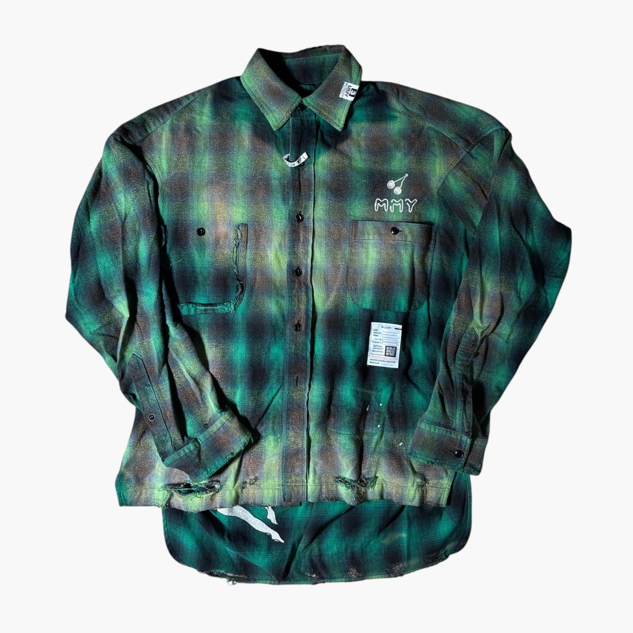 MMY Green & Black Plaid Flannel