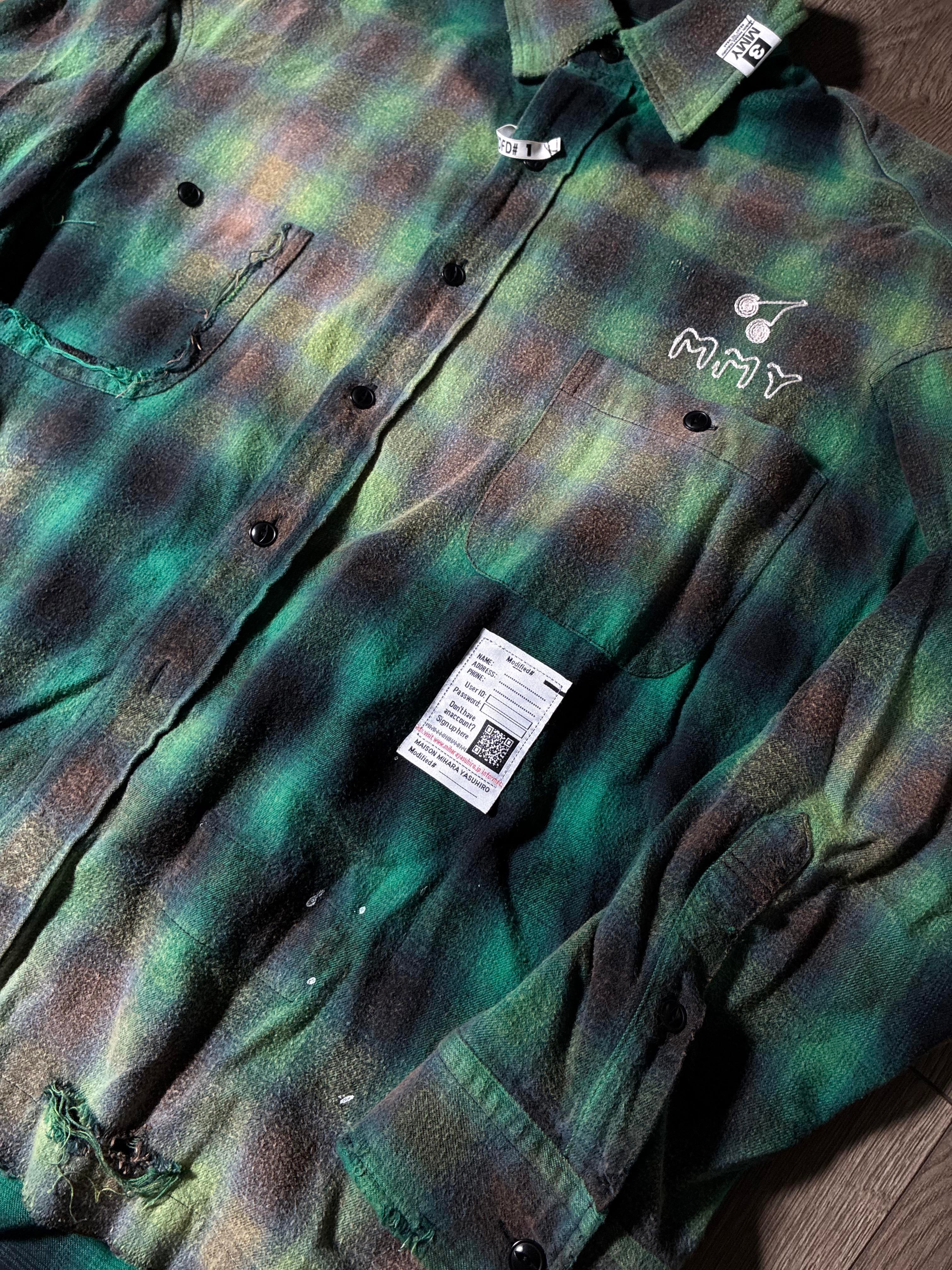 MMY Green & Black Plaid Flannel