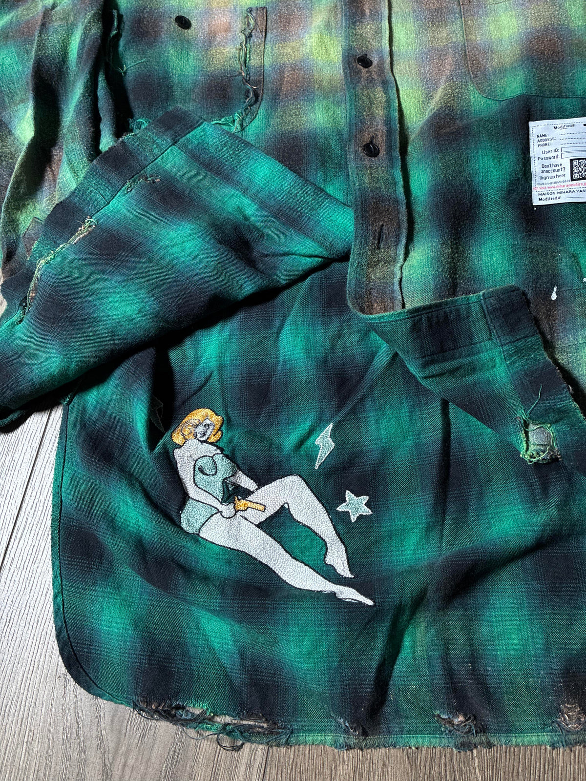 MMY Green & Black Plaid Flannel