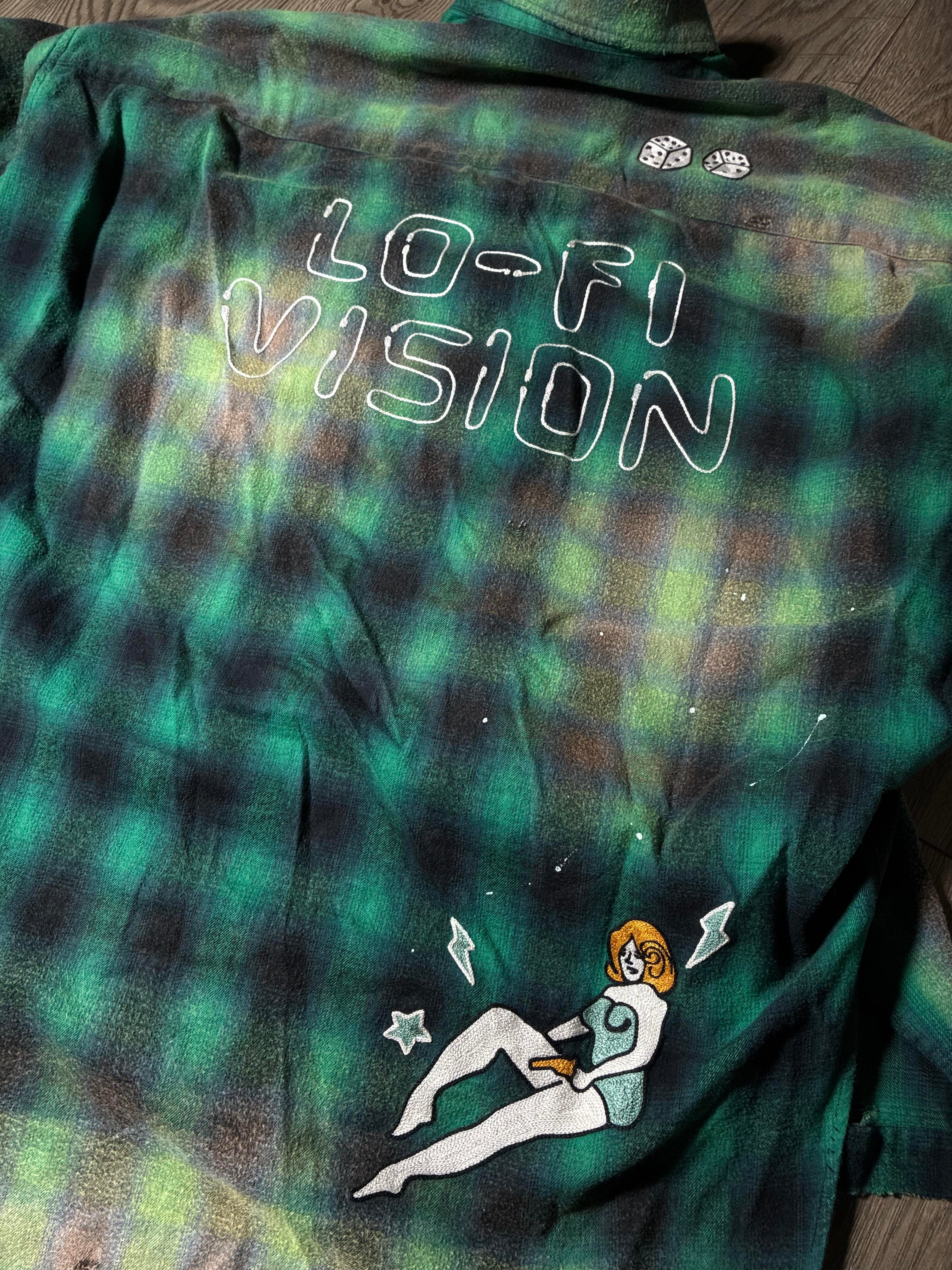 MMY Green & Black Plaid Flannel