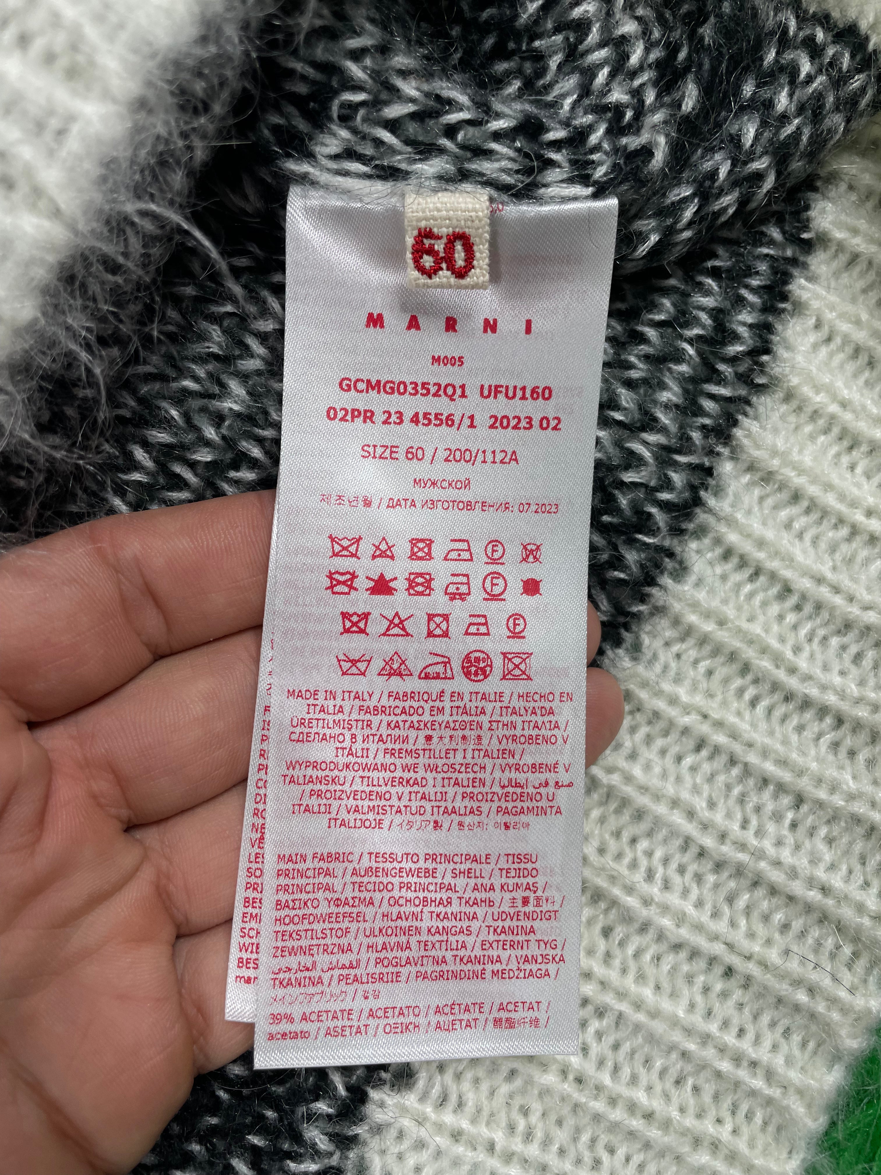 Marni Brushed Dots Fuzzy Wuzzy Round Neck Sweater