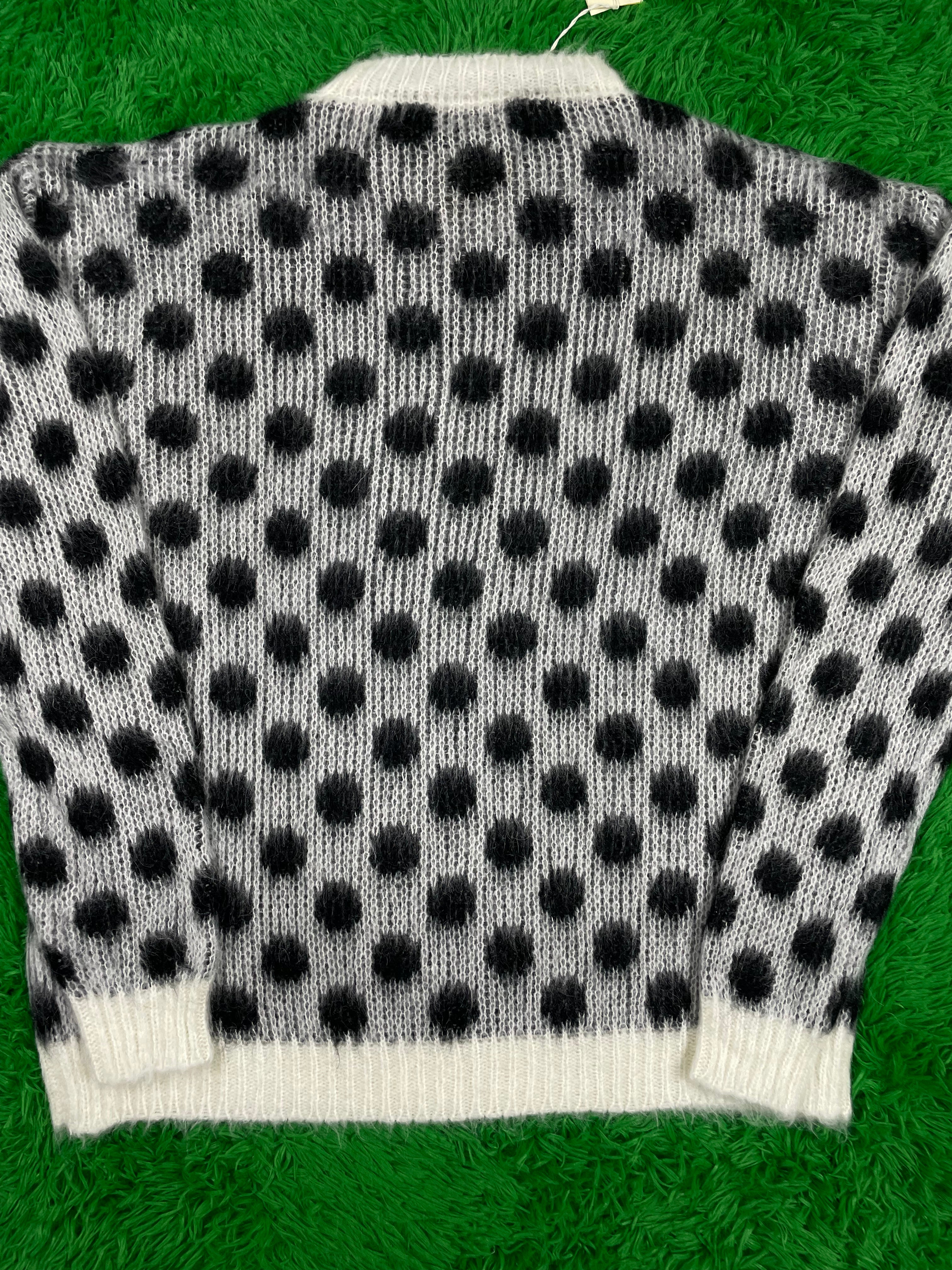 Marni Brushed Dots Fuzzy Wuzzy Round Neck Sweater