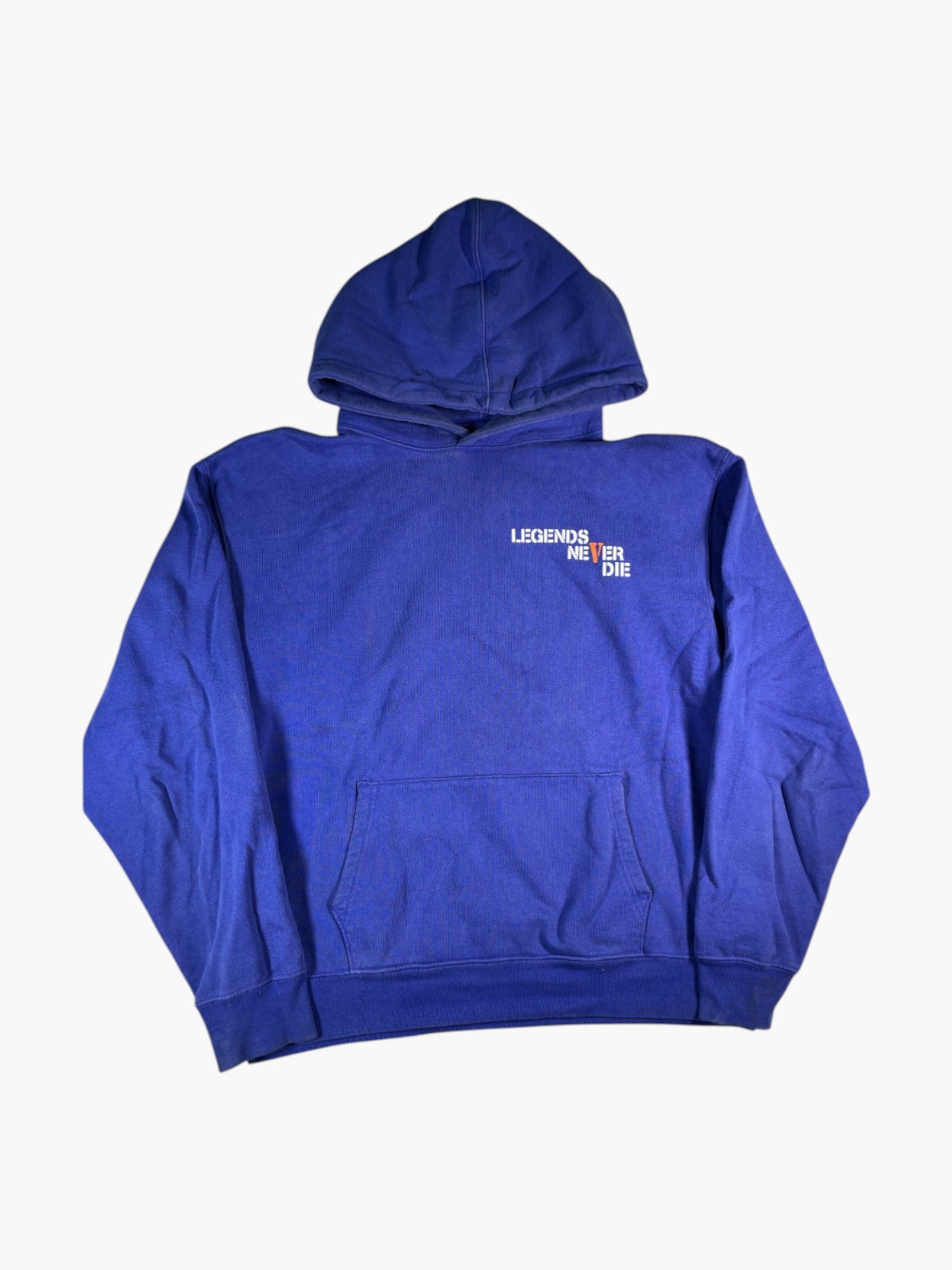 VLONE Juice Wrld Blue & Orange Hoodie