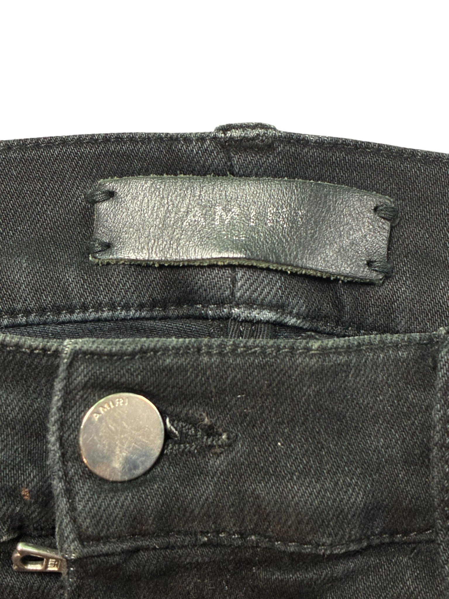 Amiri Black & Blue Stripe Jeans