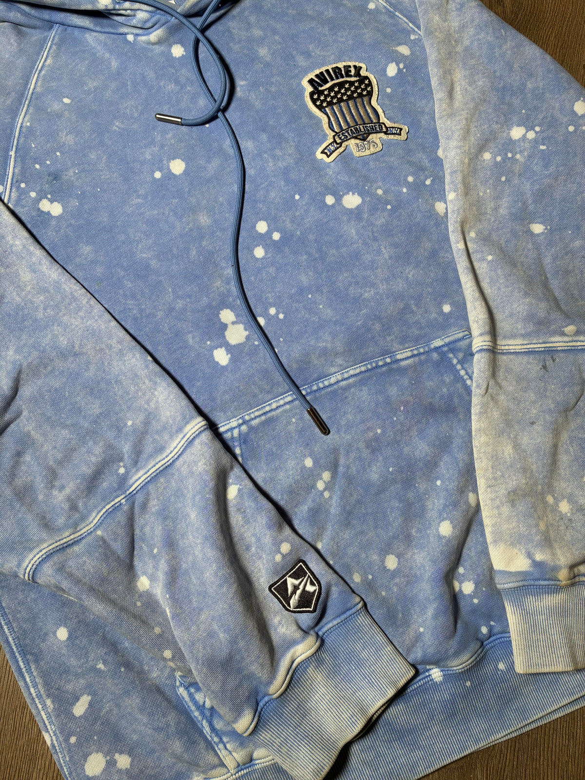Avirex Blue Tie Dye Hoodie