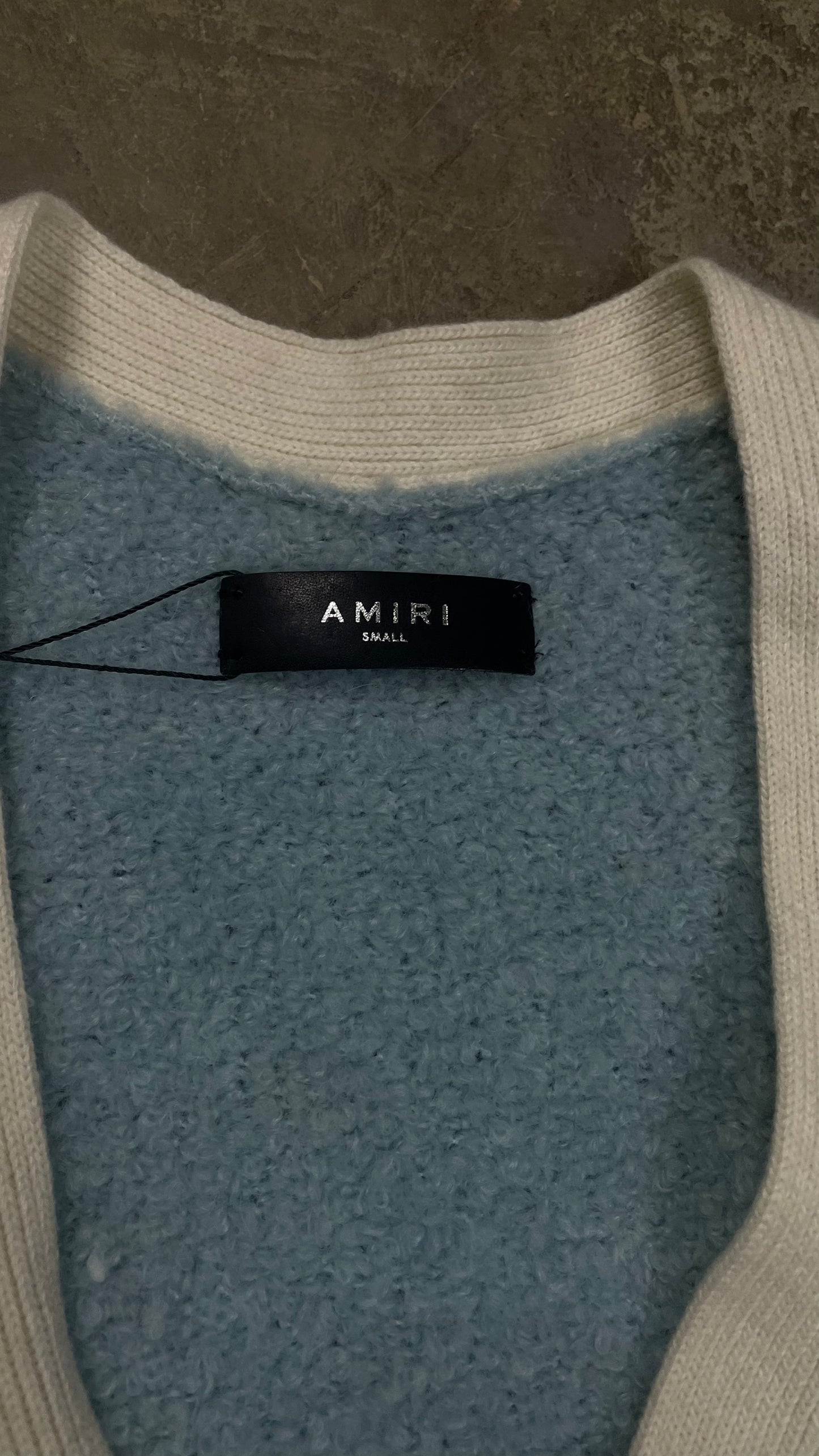 Amiri Light Blue Cardigan Used Small