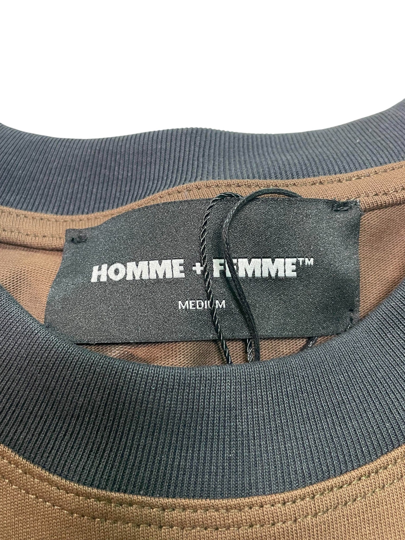 Homme Femme 'Crystal' Brown & Black Tee