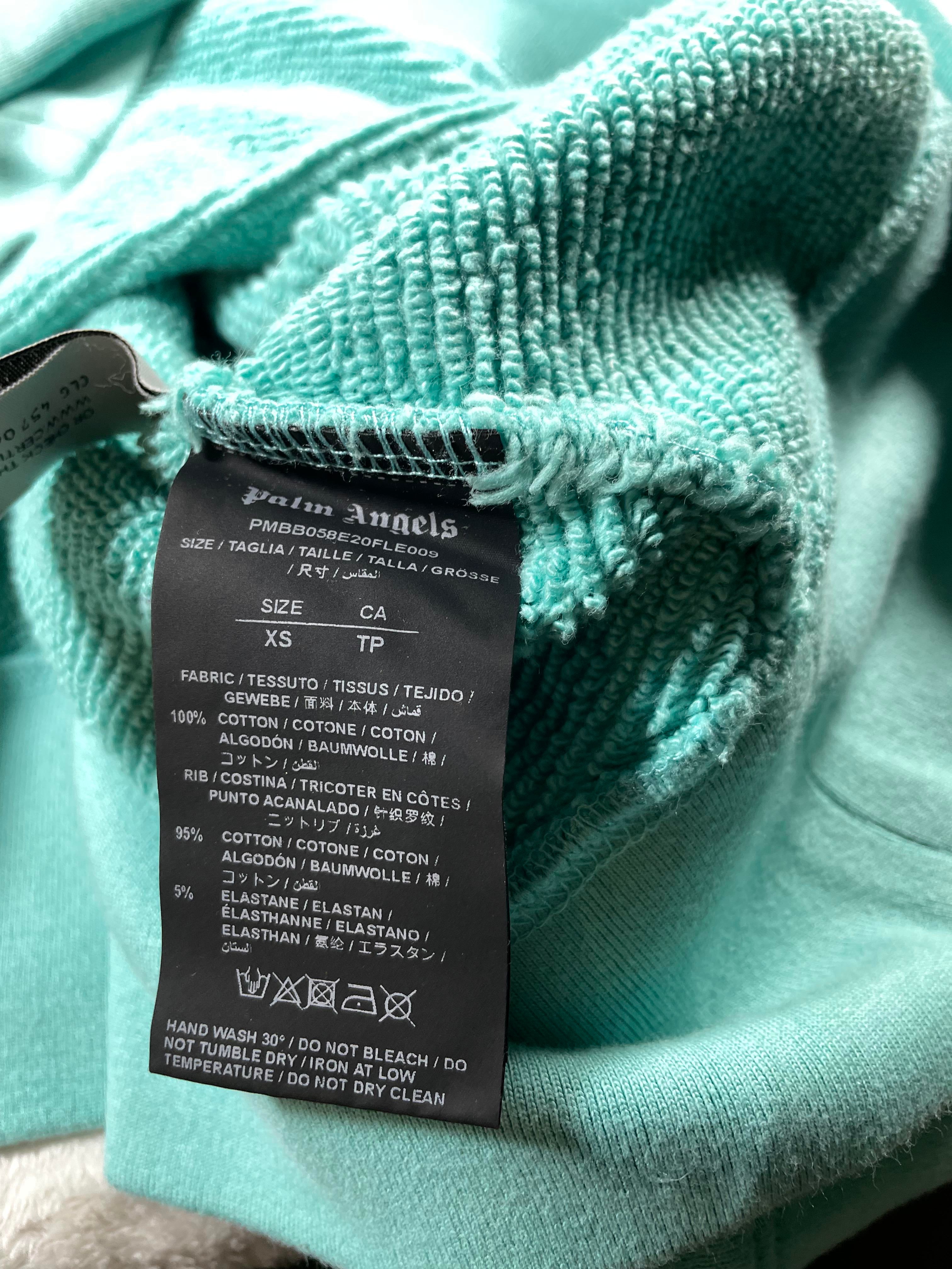Palm Angels 'Eagle' Baby Blue Hoodie
