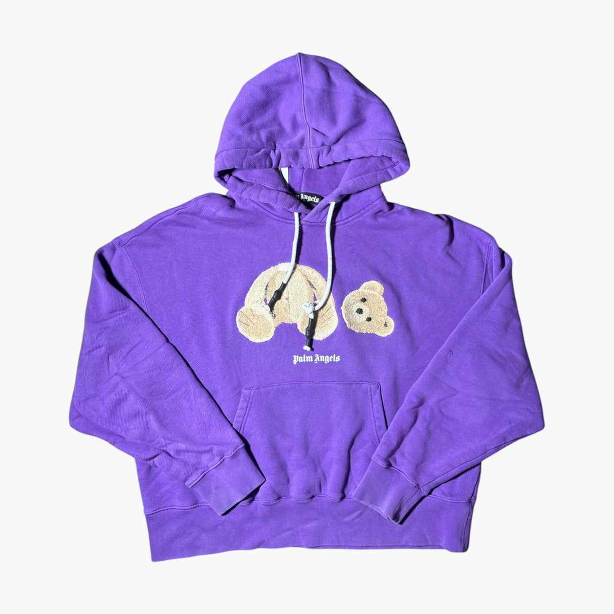 Palm Angels Teddy Bear Purple Hoodie