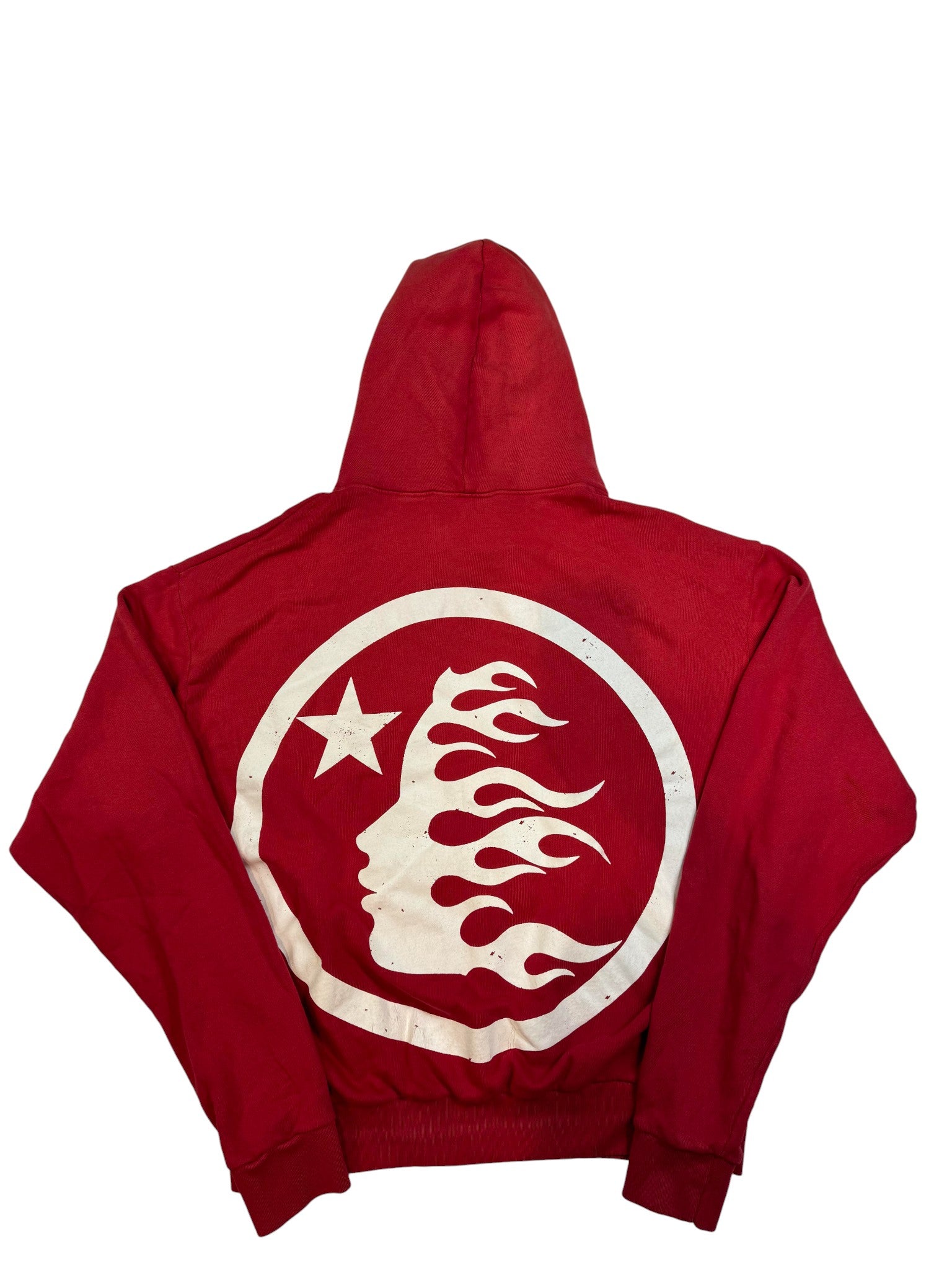 Hellstar Classic Logo Red & White Hoodie