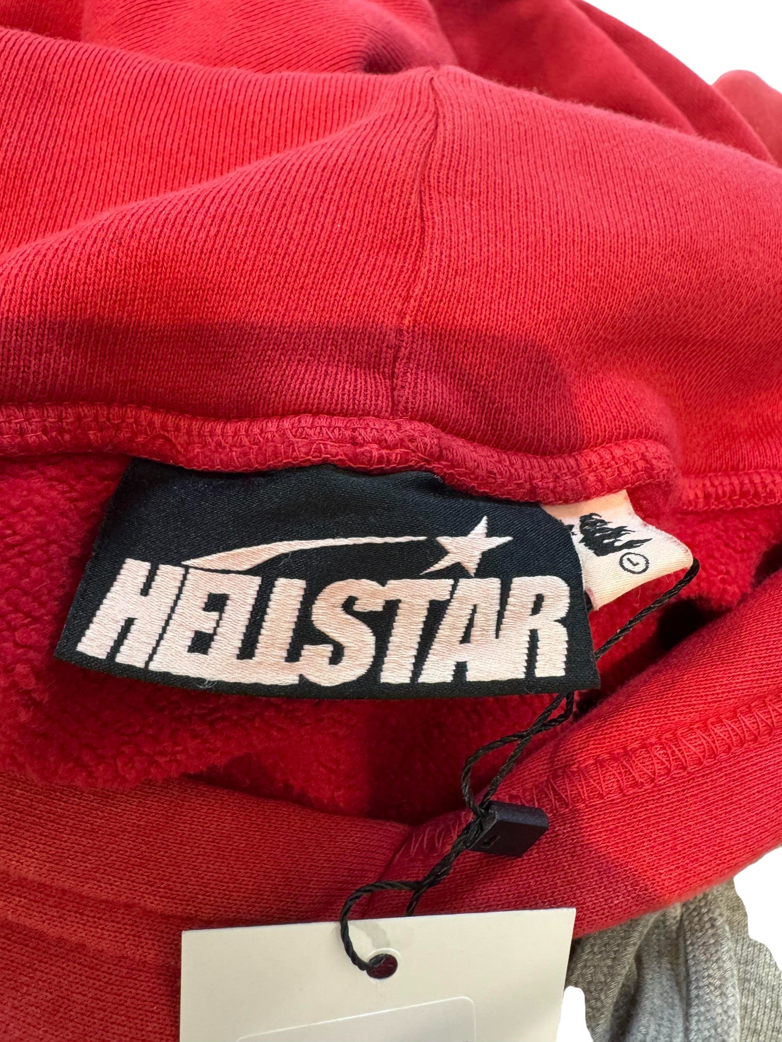 Hellstar Classic Logo Red & White Hoodie