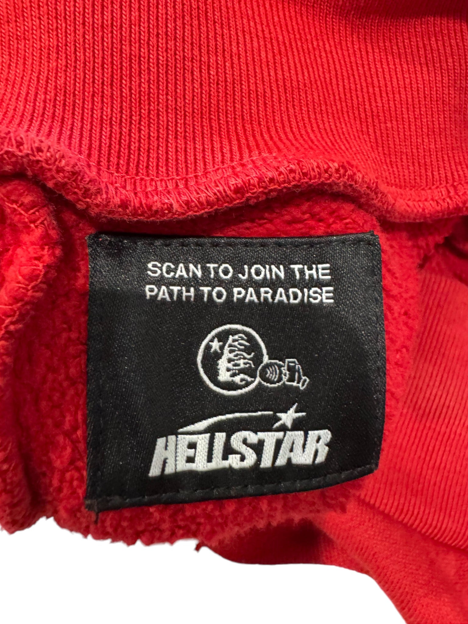 Hellstar Classic Logo Red & White Hoodie