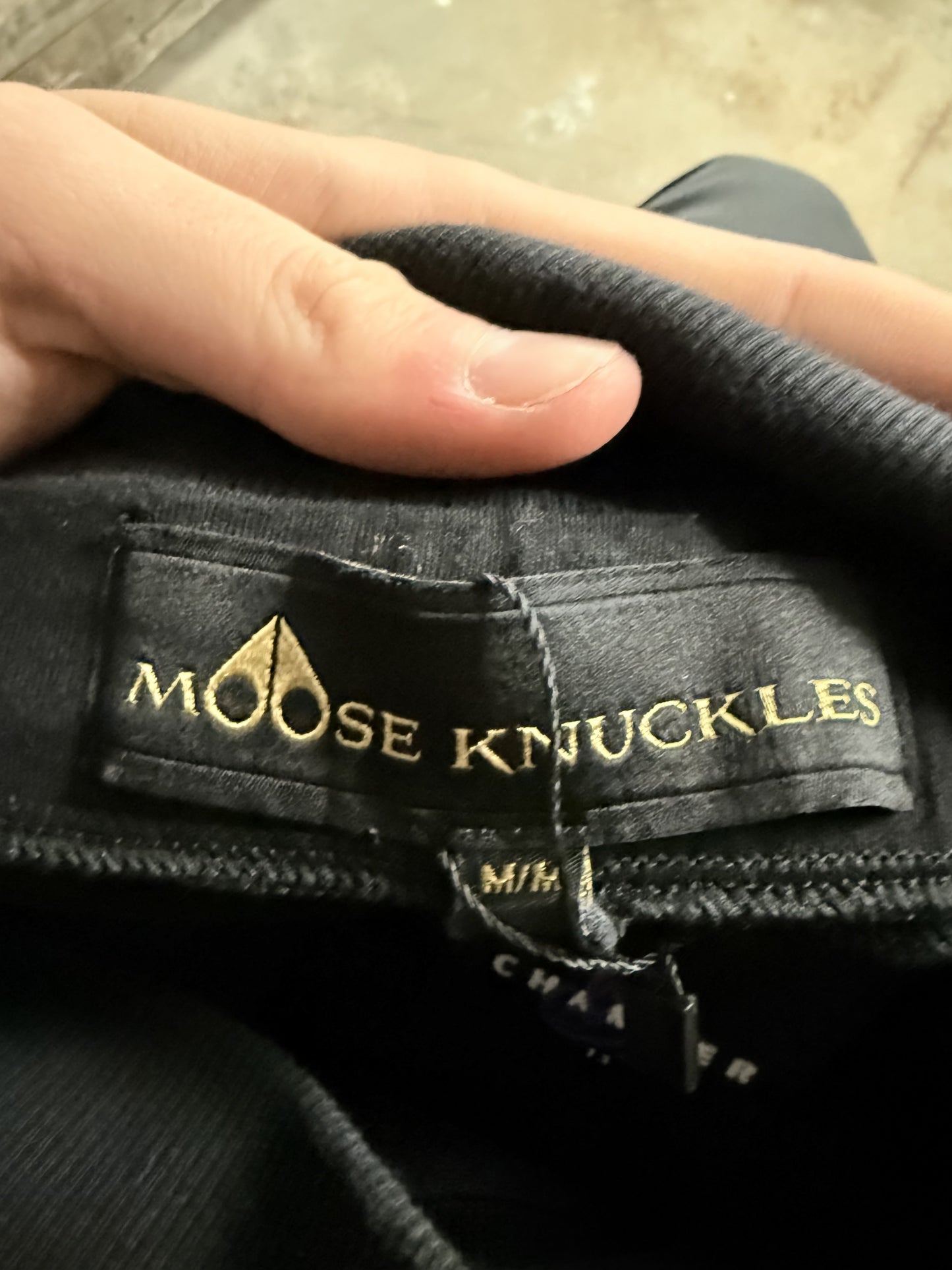 Moose Knuckle Sweats Black Used Medium