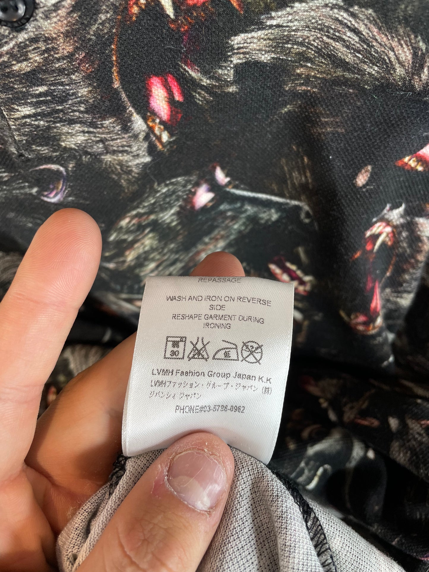 Givenchy Polo All Over Monkey Used XL