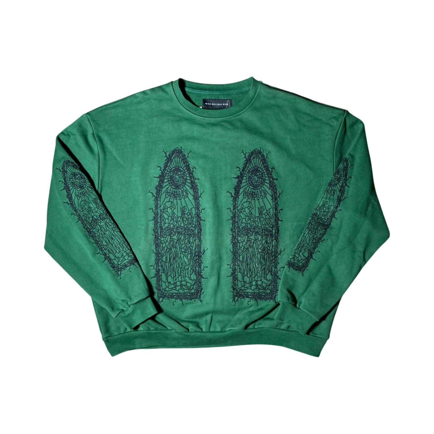 WDW Thorned Crewneck Green Sweatshirt