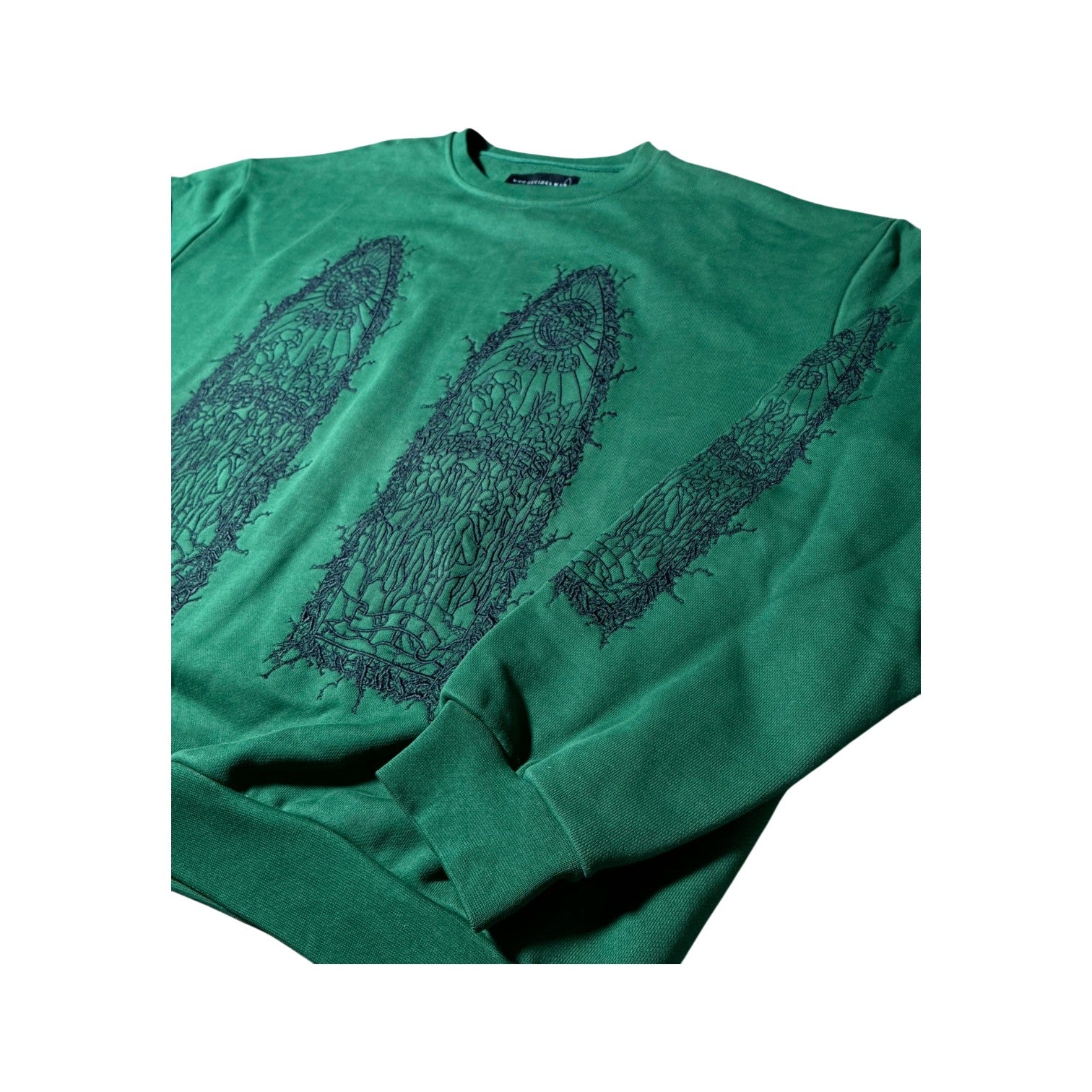 WDW Thorned Crewneck Green Sweatshirt
