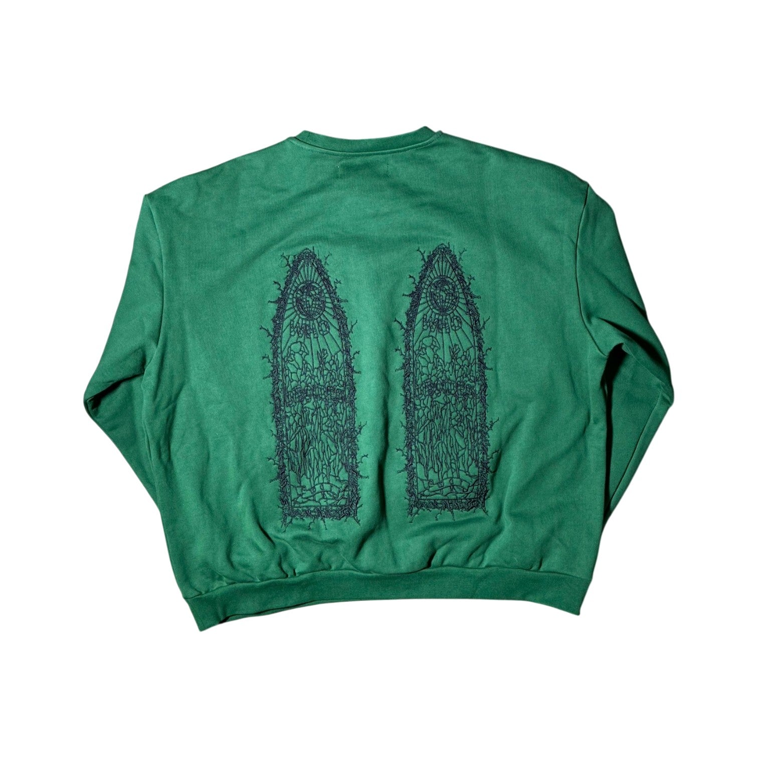 WDW Thorned Crewneck Green Sweatshirt