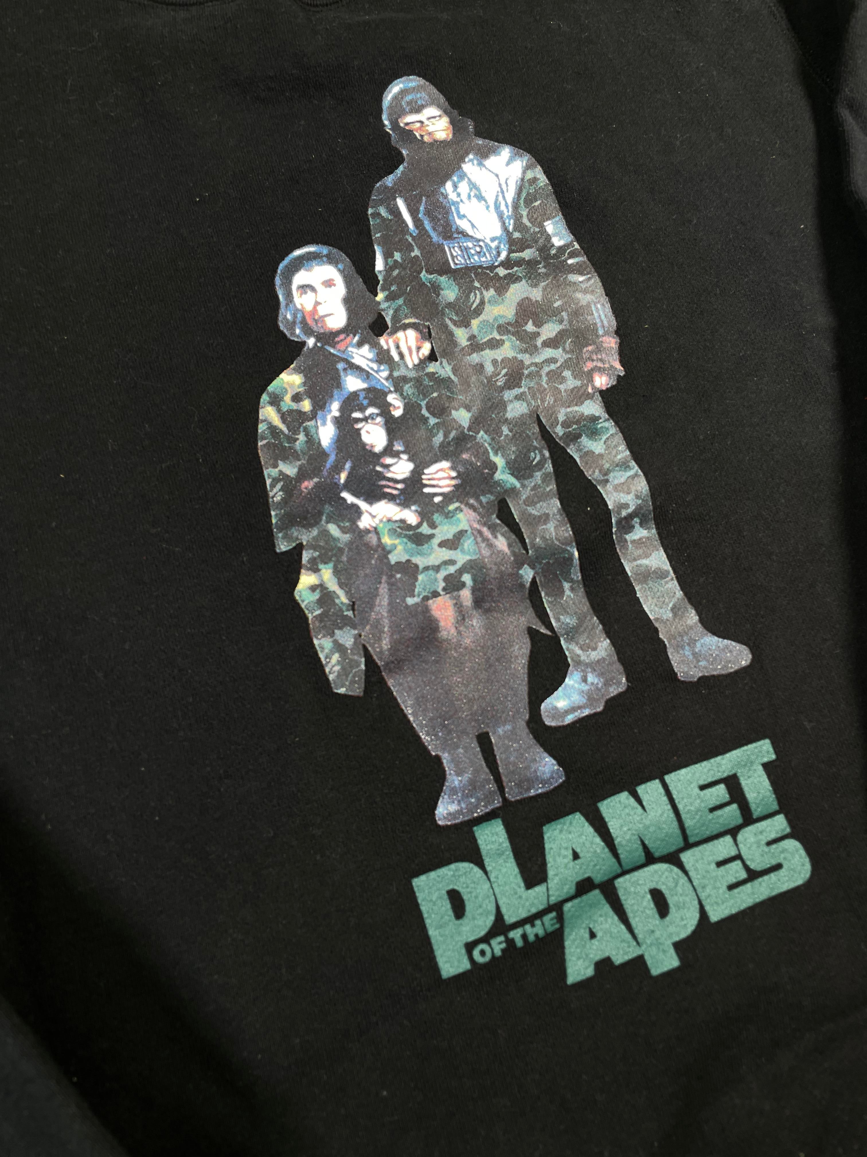 BAPE 'Planet of The Apes' Black Crewneck