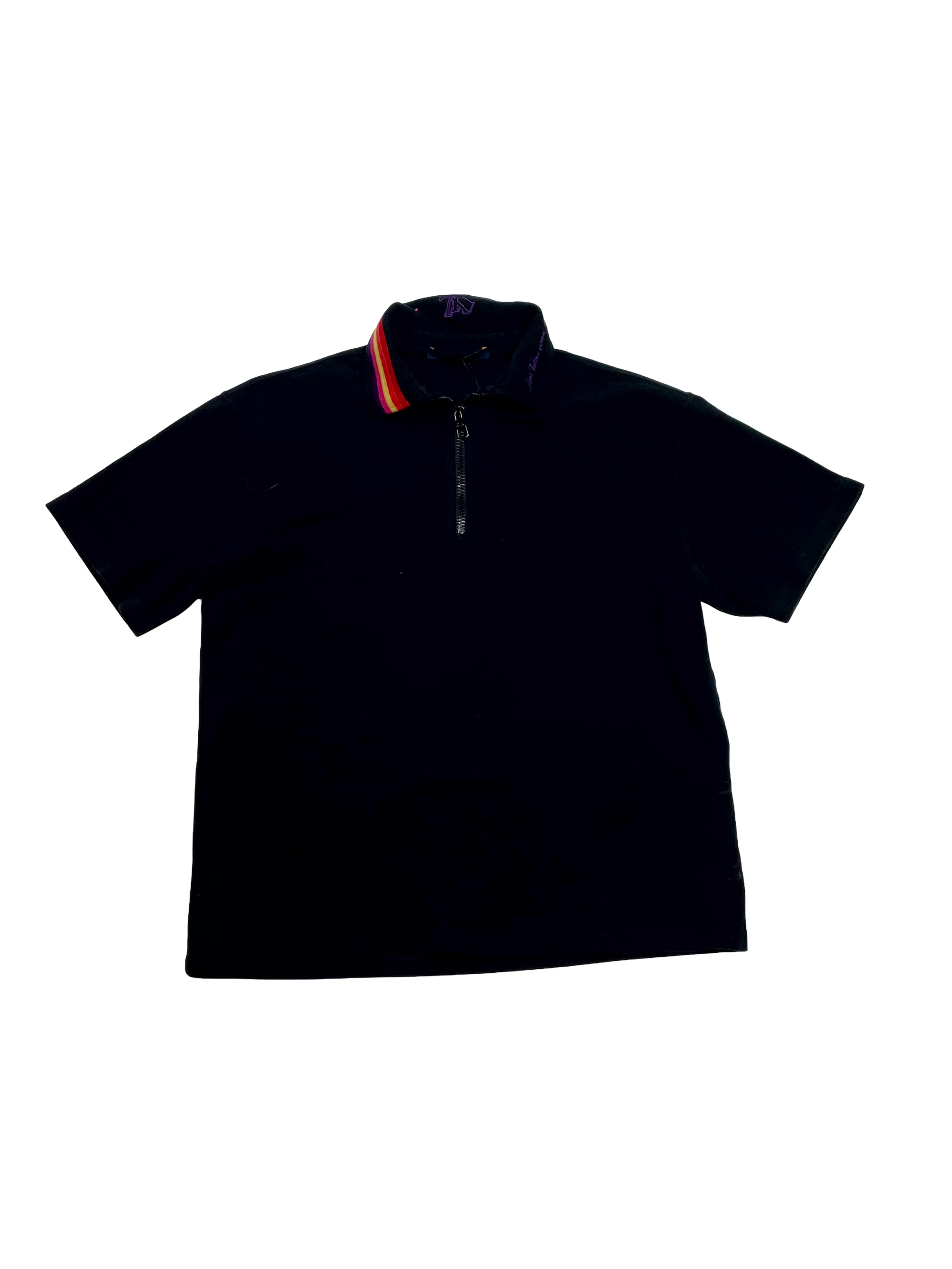 Louis Vuitton Quarter Black, Purple & Rainbow Zip Shirt