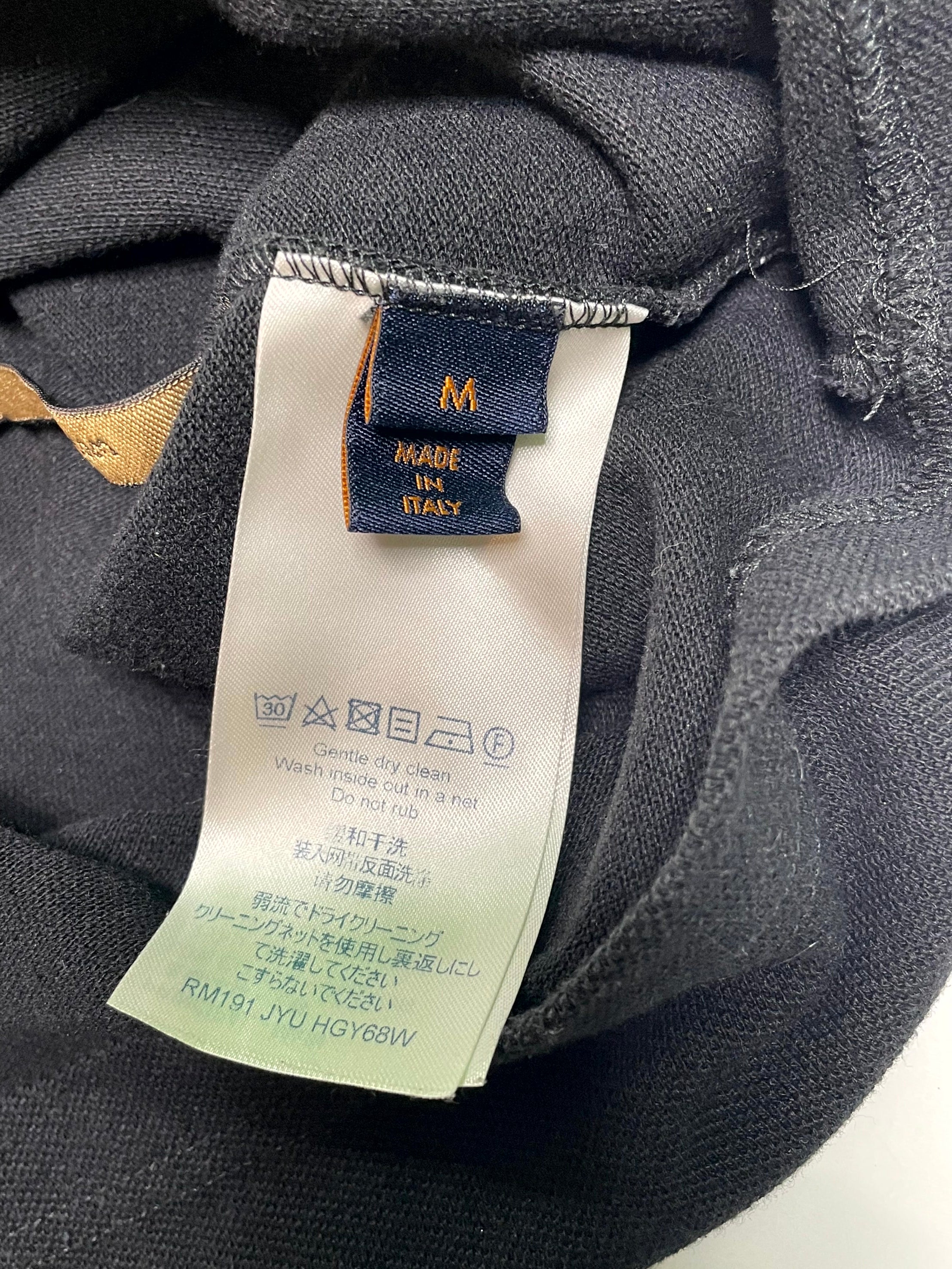 Louis Vuitton Quarter Black, Purple & Rainbow Zip Shirt