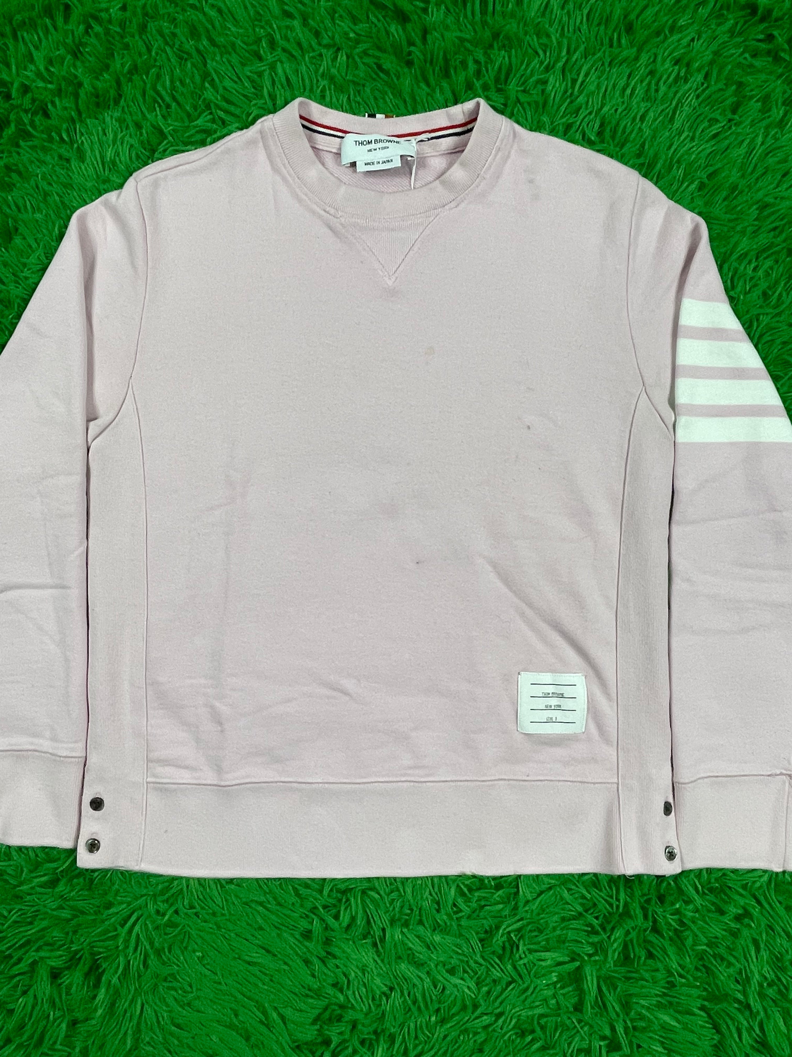 Thom Browne Crewneck Pink Sweater