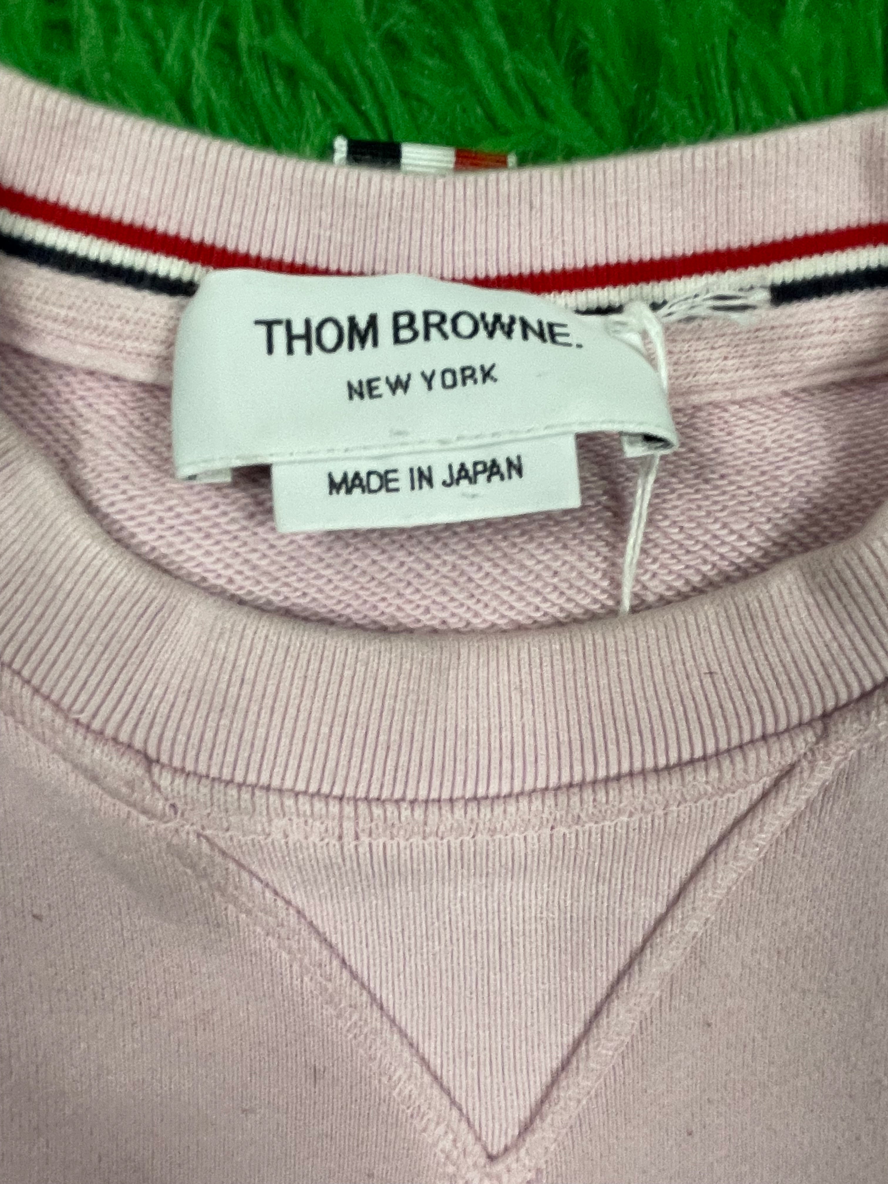 Thom Browne Crewneck Pink Sweater