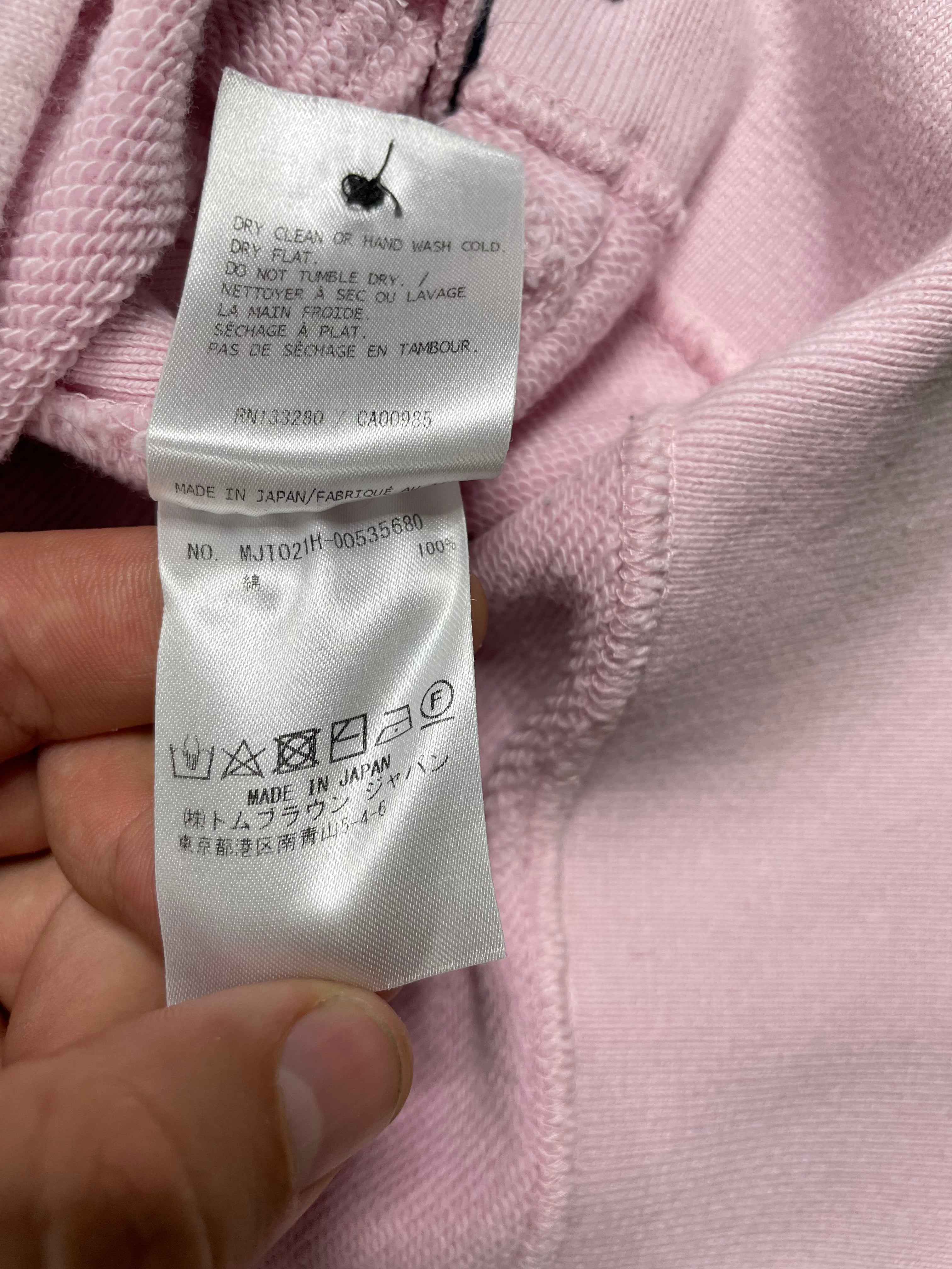 Thom Browne Crewneck Pink Sweater