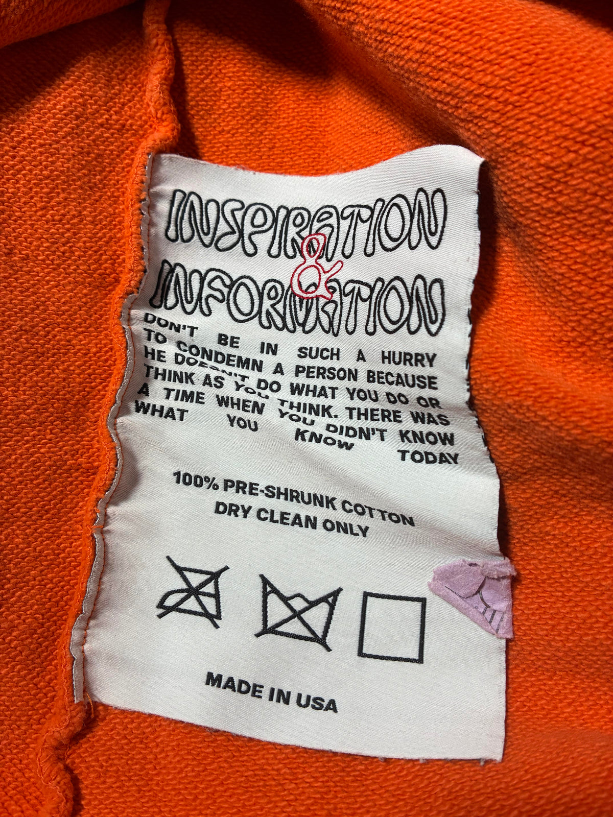 Barriers Orange Hoodie