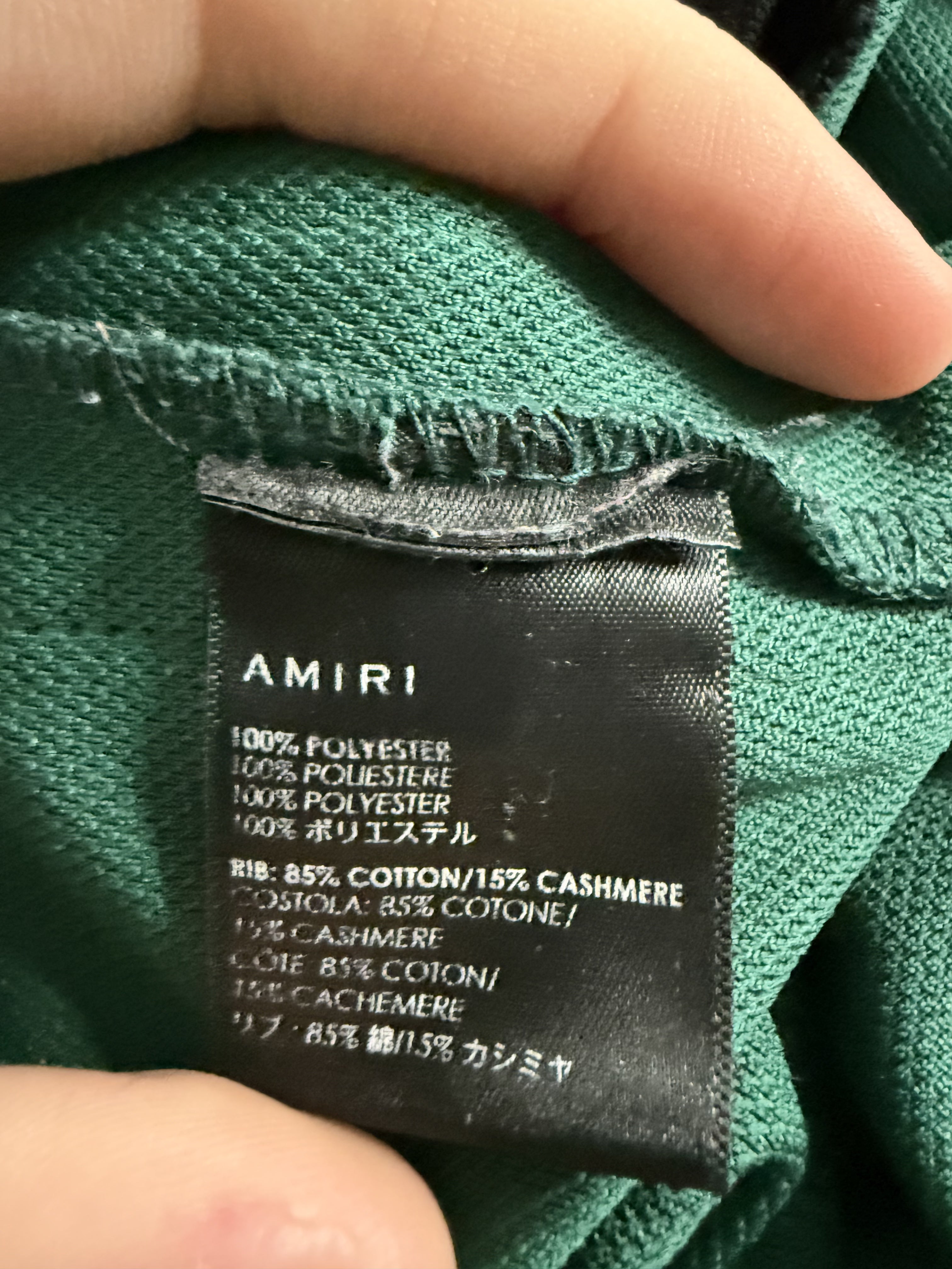 Amiri Lovers Green Sweats