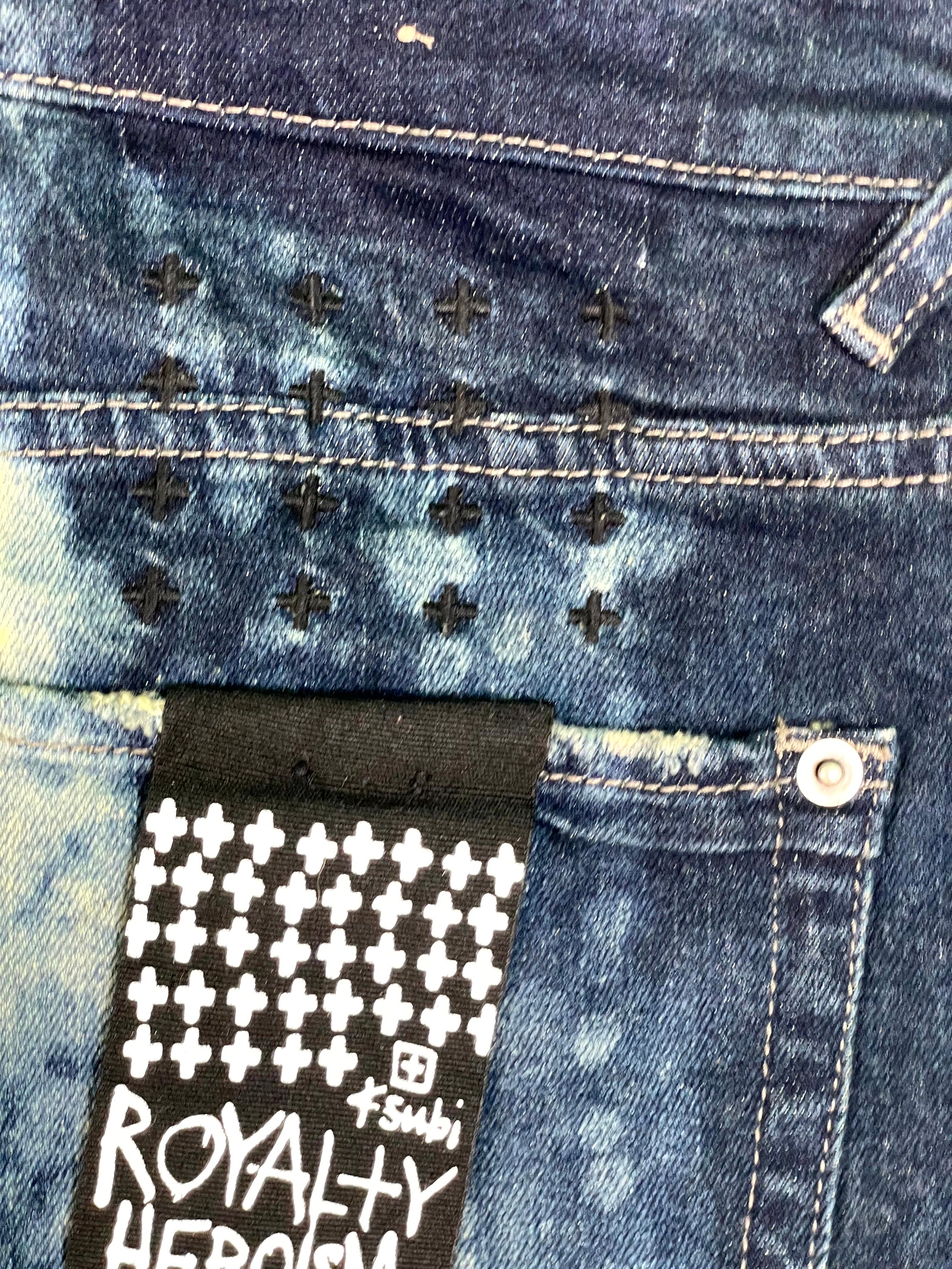 Ksubi Tie Dye Dark Wash Jeans