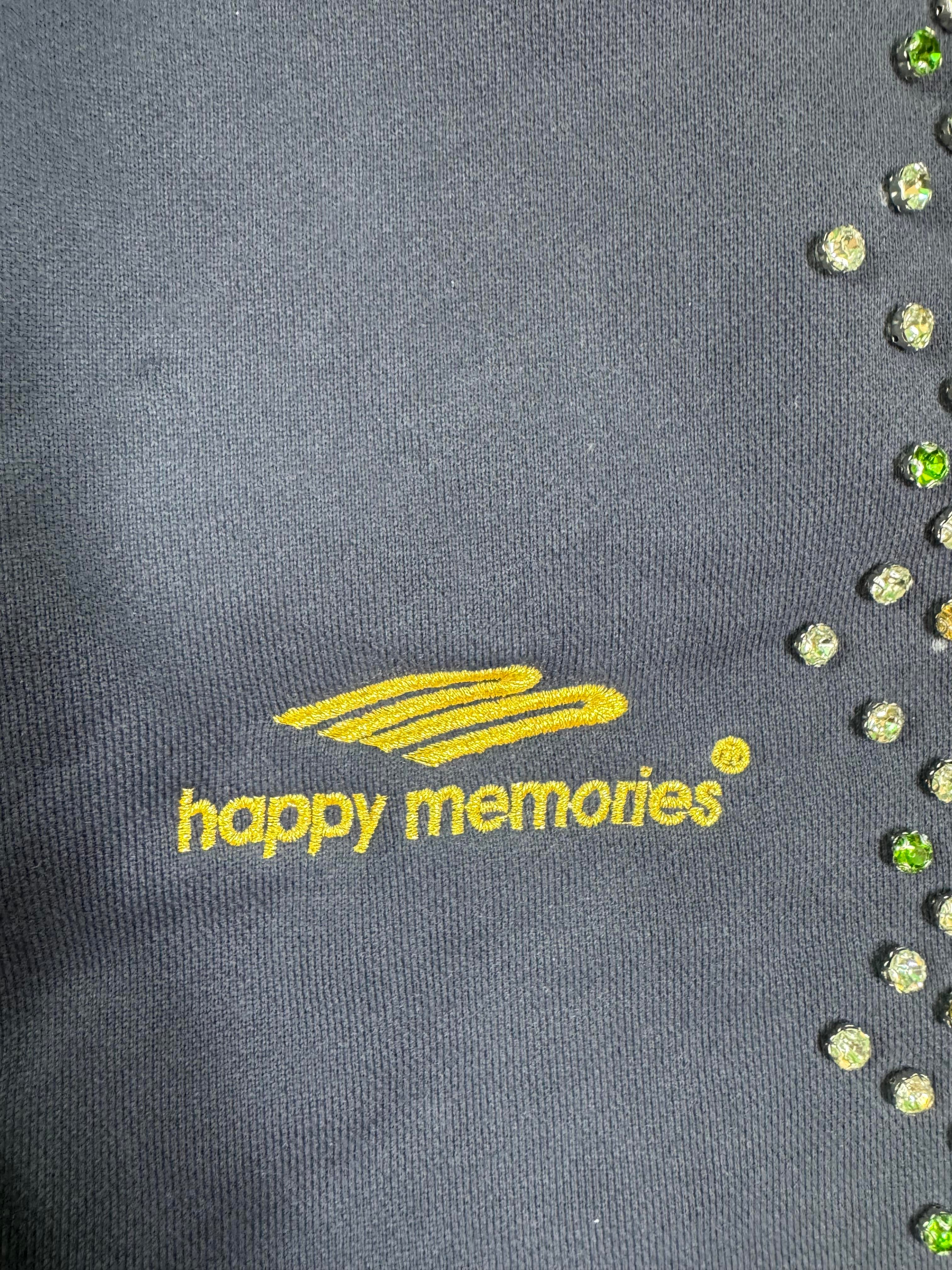 HMDD Navy Crystal Long Shorts