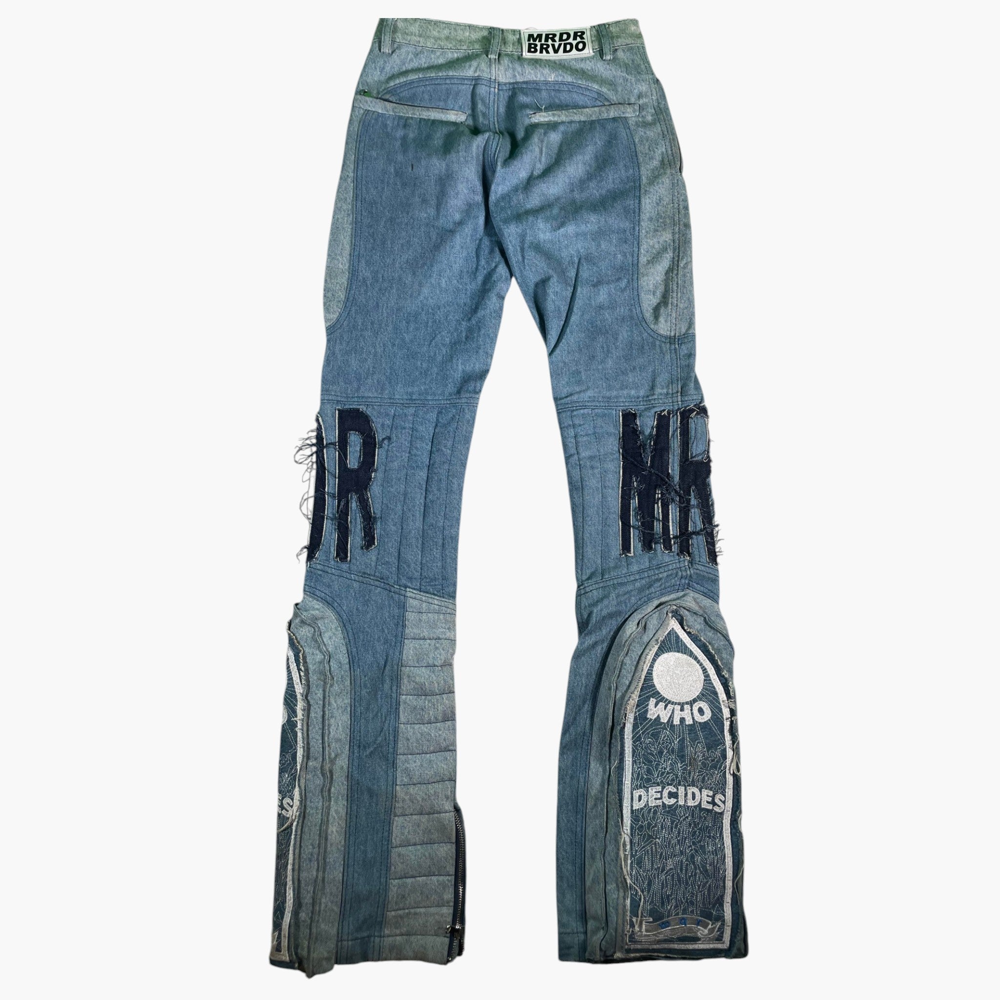 Who Decides War Moto Denim Light Wash Jeans