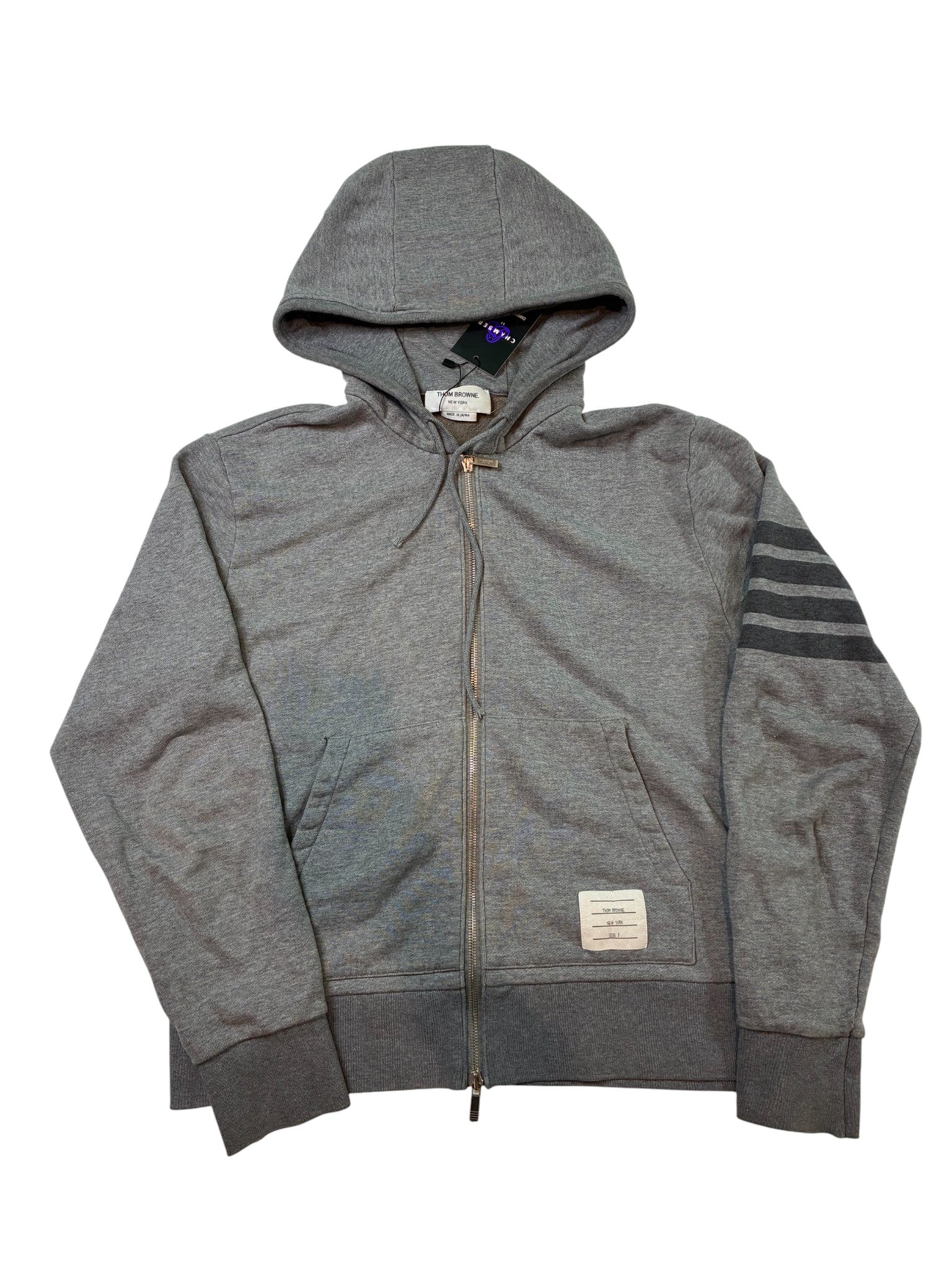 Thom Browne Charcoal Zip Up