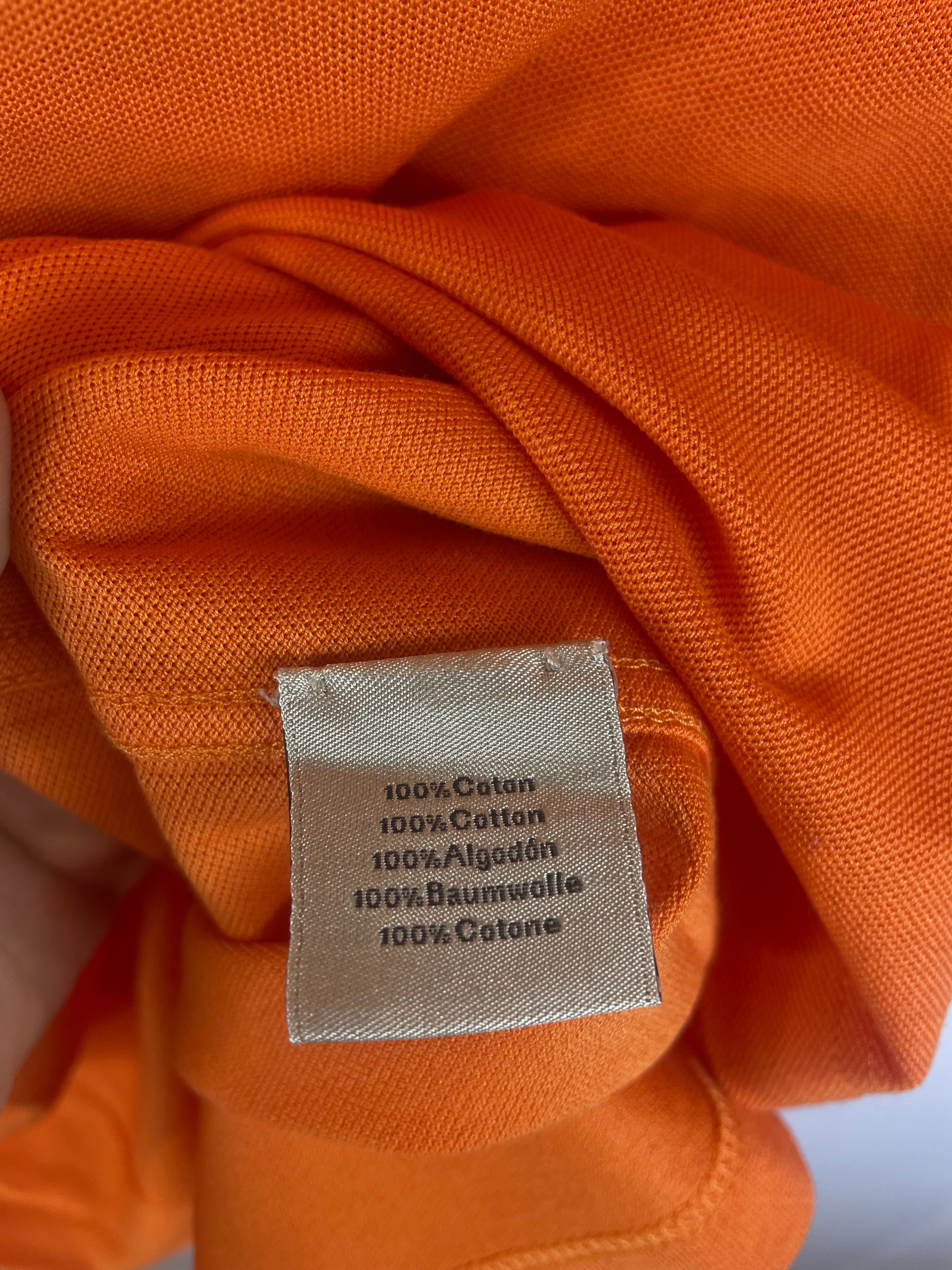 Hermes H Pocket Tee Orange Used XL