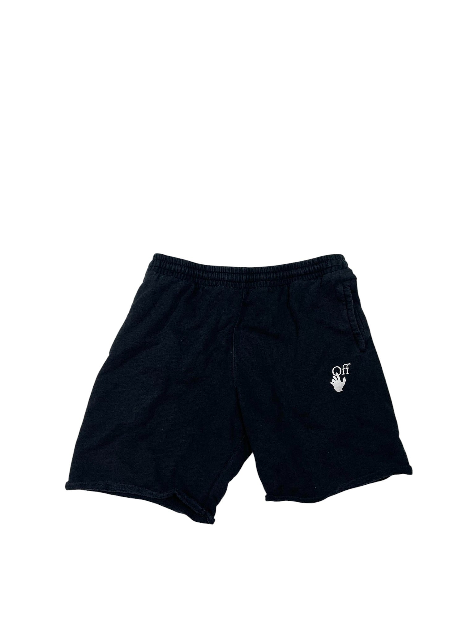 Off White 'Scribble' Black & Purple Shorts