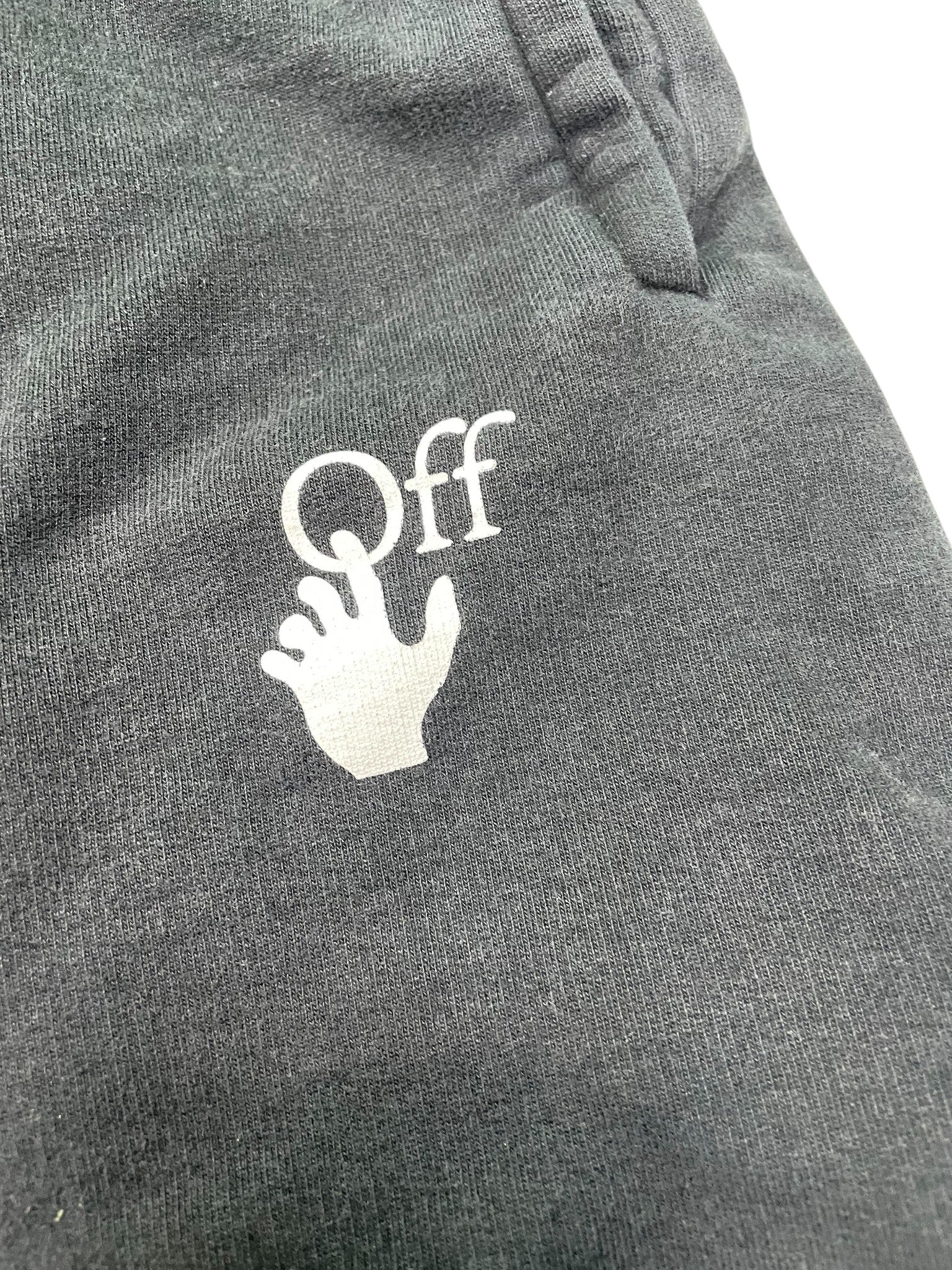 Off White 'Scribble' Black & Purple Shorts