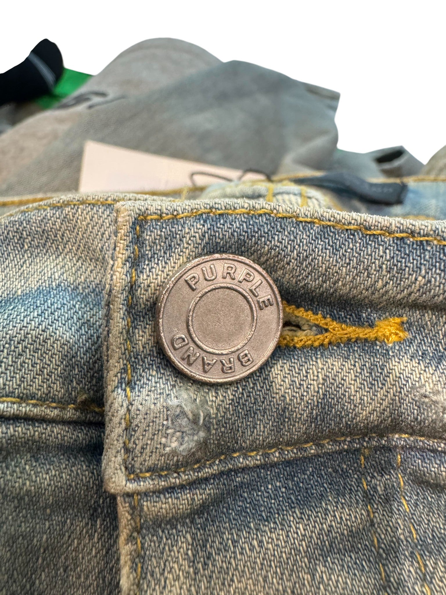 Purple Brand Blue Wax Ripped Jeans